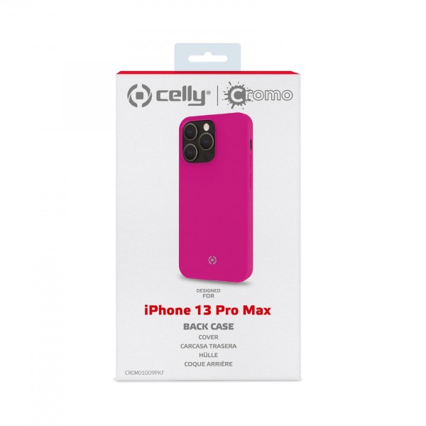 CELLY Futrola CROMO za iPhone 13 PRO MAX u FLUORESCENTNO PINK boji slika 4