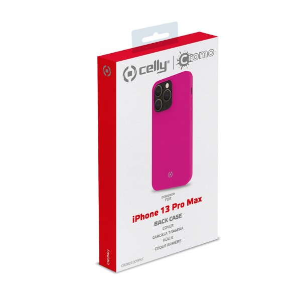 CELLY Futrola CROMO za iPhone 13 PRO MAX u FLUORESCENTNO PINK boji slika 5