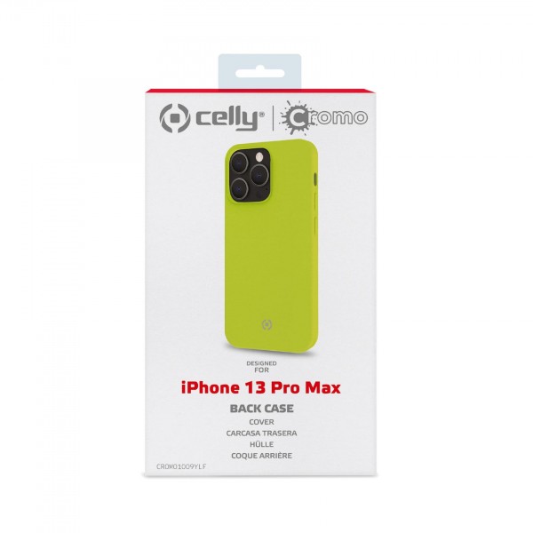 CELLY Futrola CROMO za iPhone 13 PRO MAX u FLUORESCENTNO ŽUTOJ boji slika 4