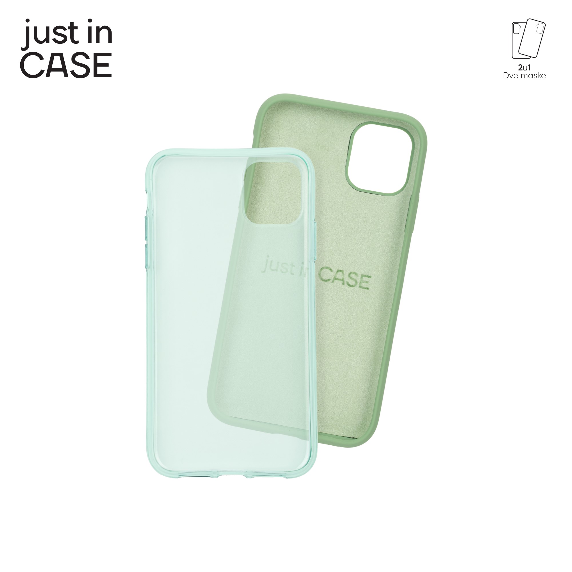 2u1 Extra case MIX paket ZELENI za iPhone 11 slika 3