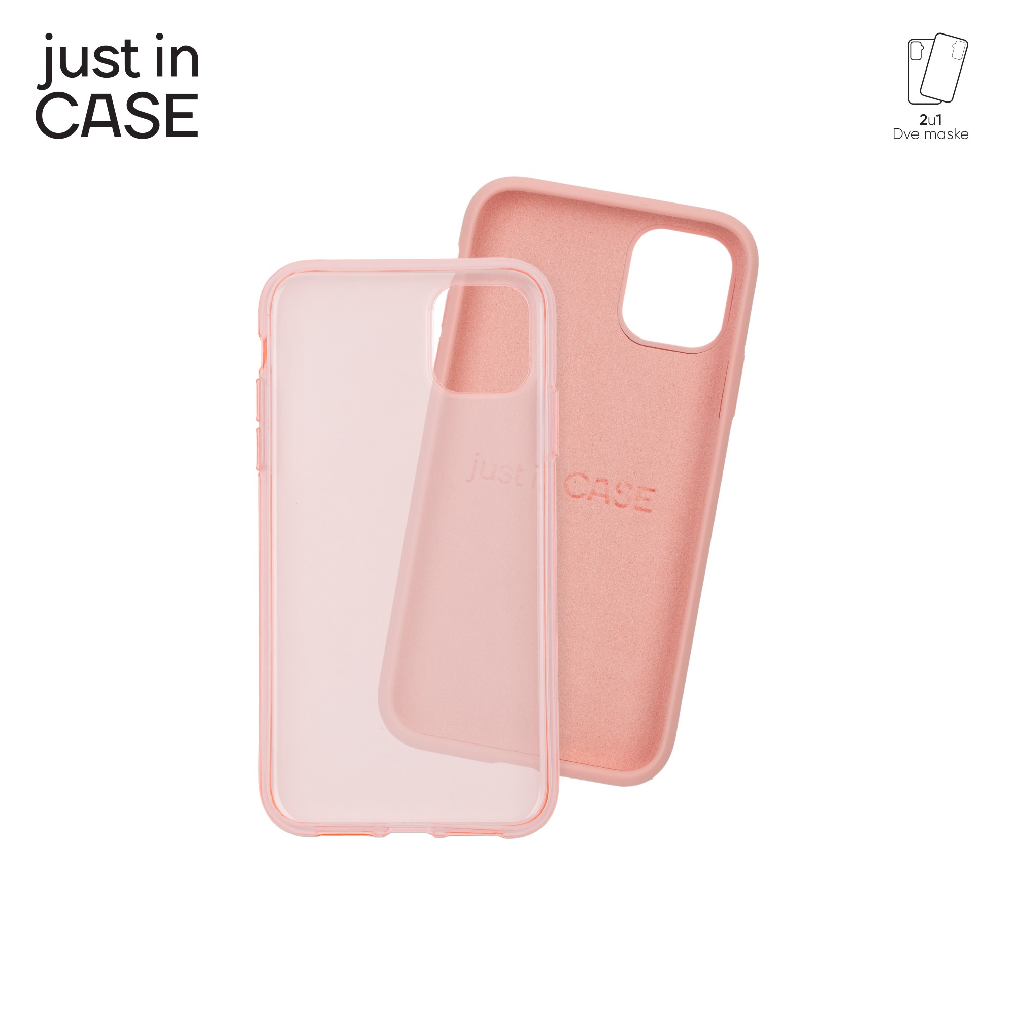 2u1 Extra case MIX paket PINK za iPhone 11 slika 3