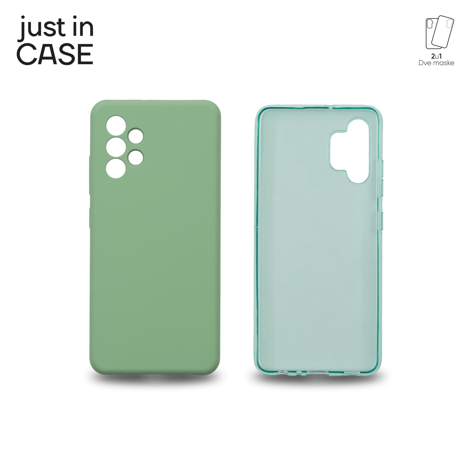 2u1 Extra case MIX paket ZELENI za Samsung A32 slika 1