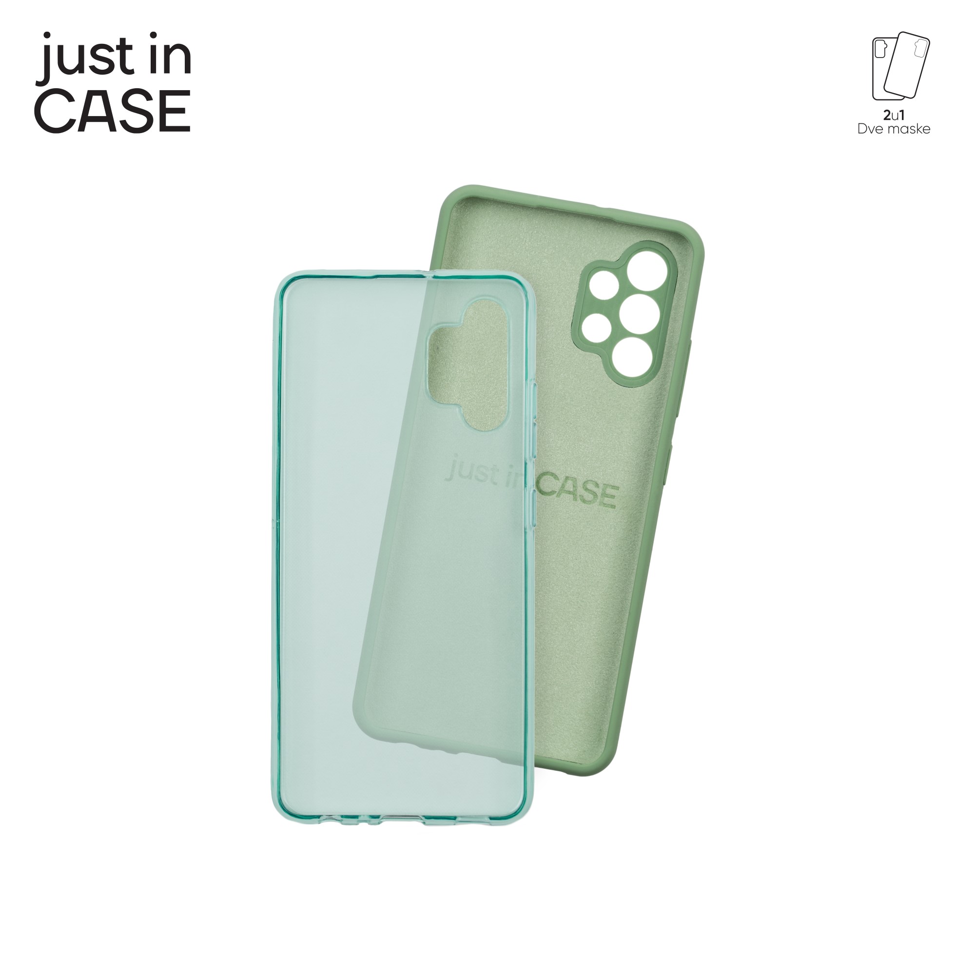 2u1 Extra case MIX paket ZELENI za Samsung A32 slika 3