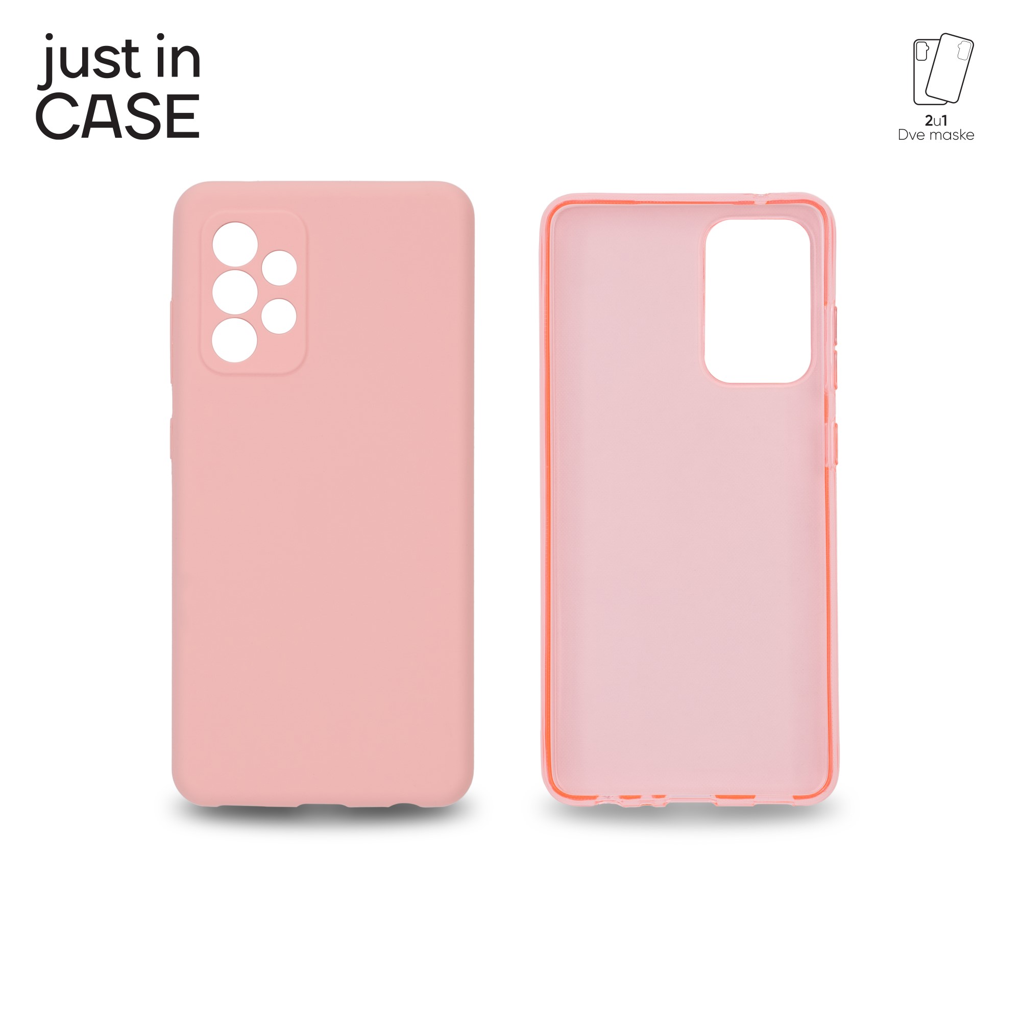 2u1 Extra case MIX paket PINK za Samsung A52S 5G slika 1