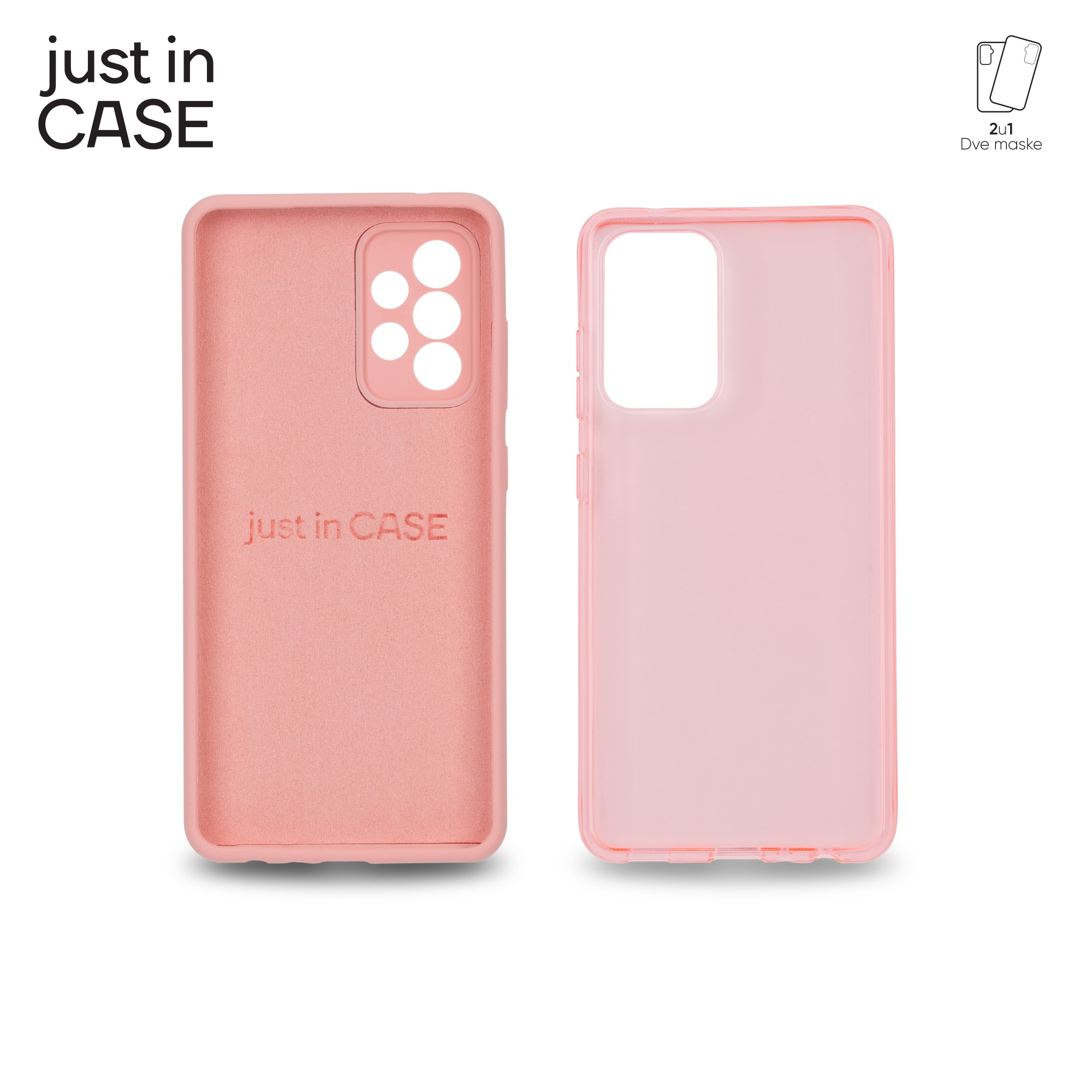 2u1 Extra case MIX paket PINK za Samsung A52S 5G slika 4