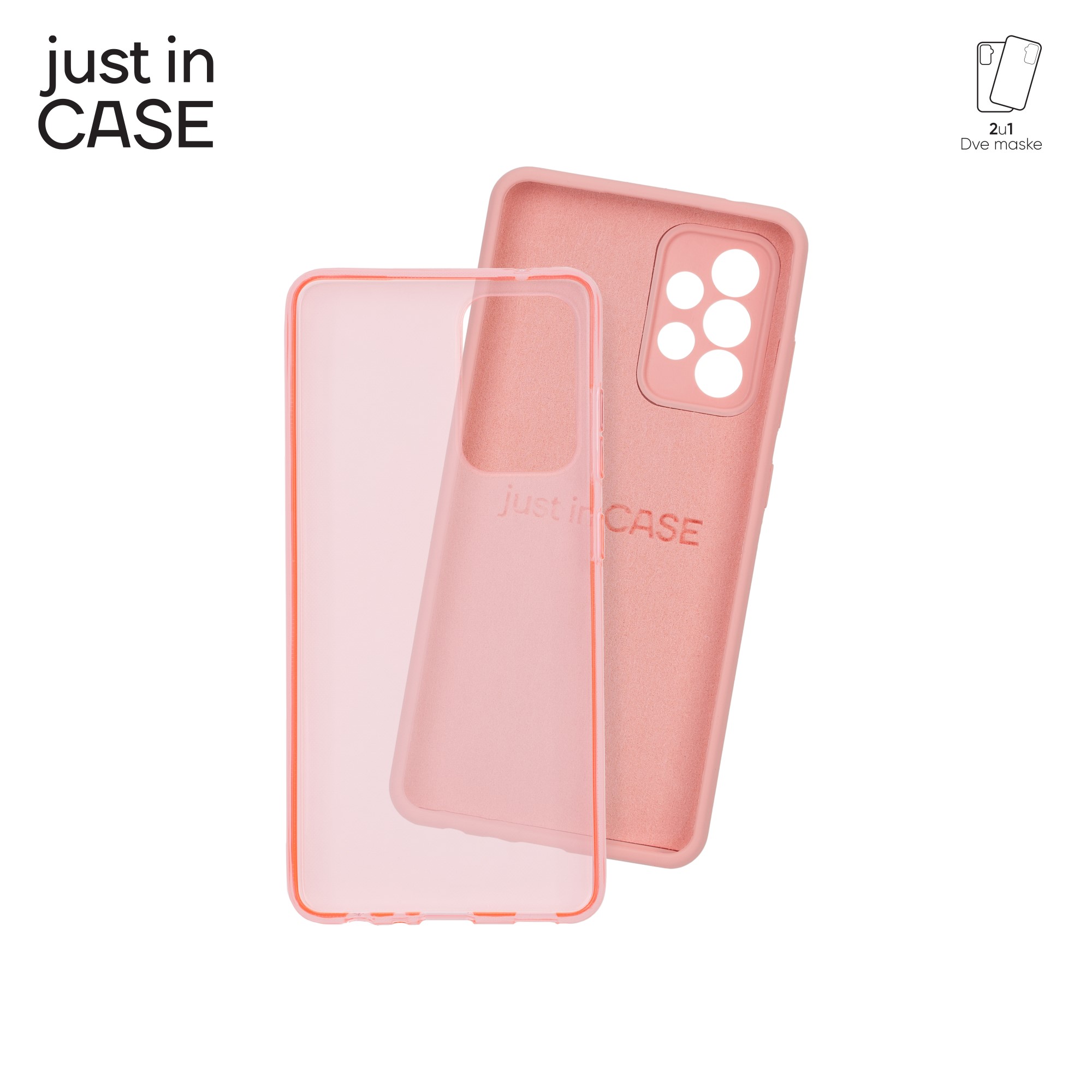 2u1 Extra case MIX paket PINK za Samsung A52S 5G slika 3