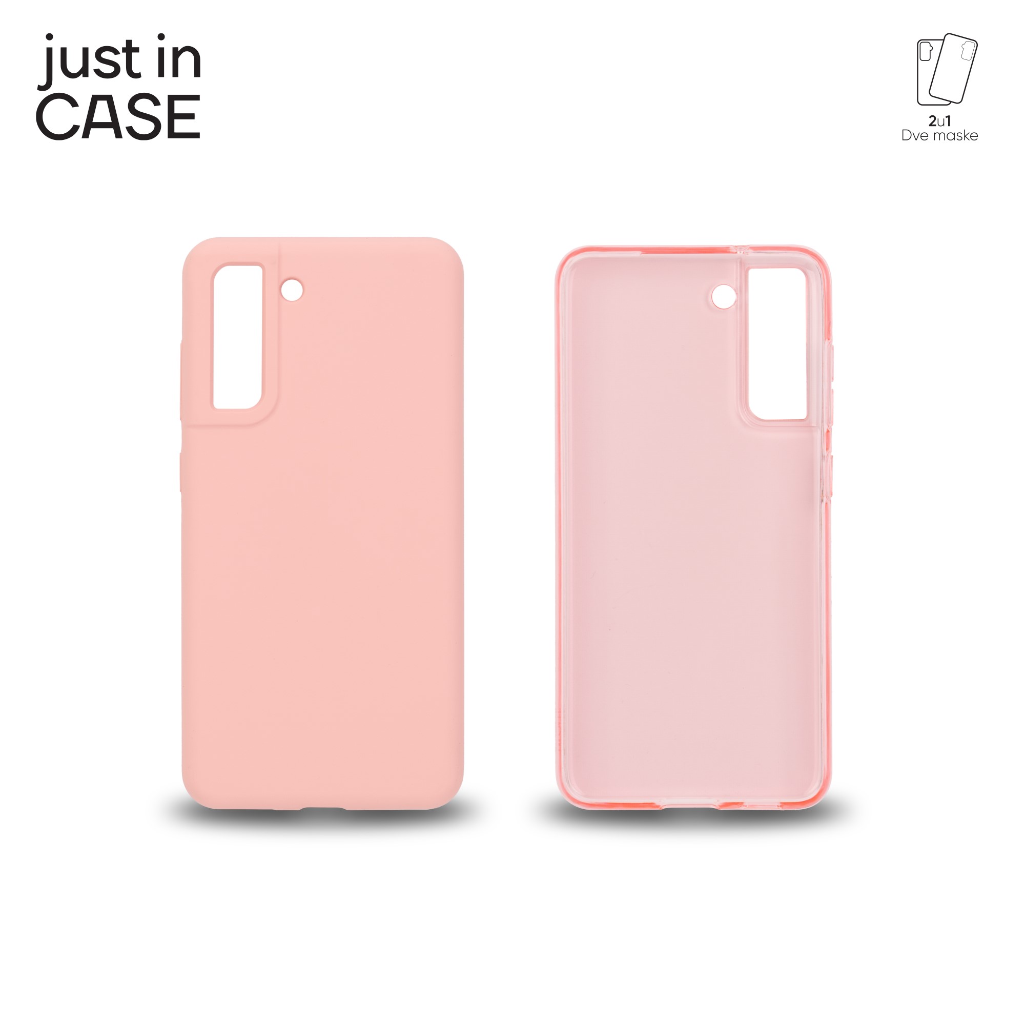 2u1 Extra case MIX paket PINK za Samsung Galaxy S21FE slika 1