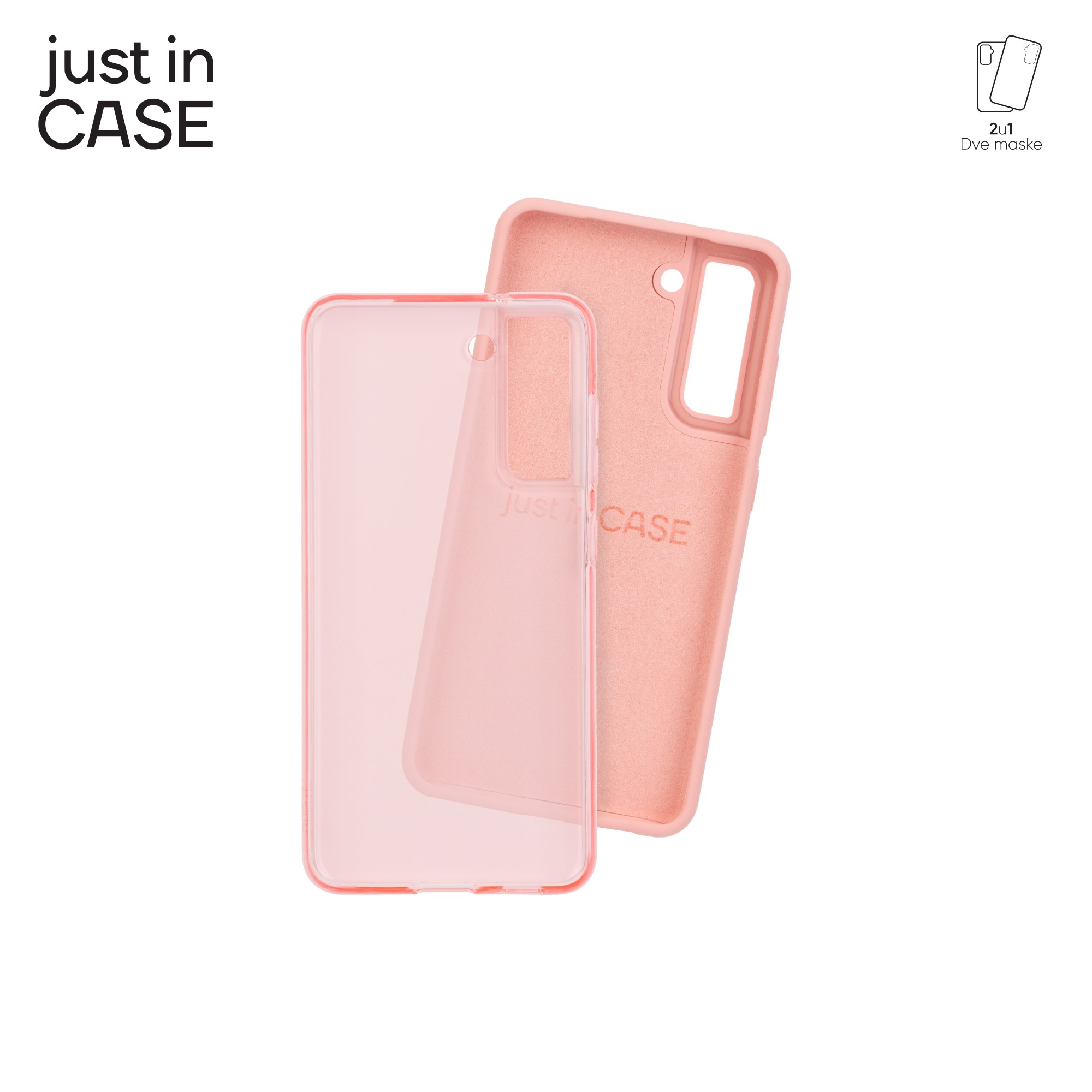 2u1 Extra case MIX paket PINK za Samsung Galaxy S21FE slika 3