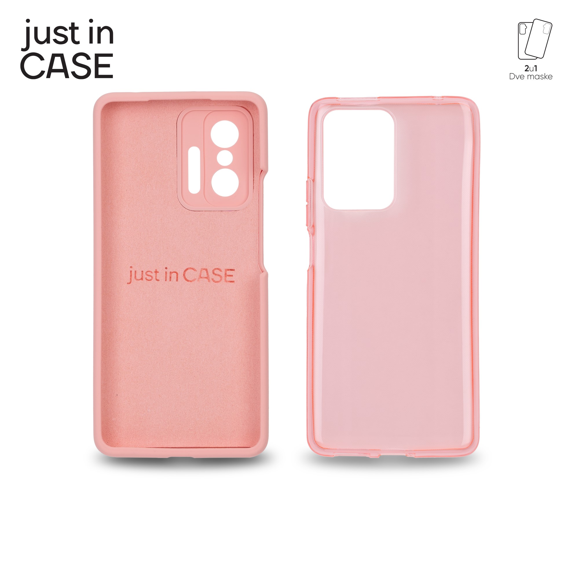 2u1 Extra case MIX paket PINK za Mi 11T/11T pro 128GB slika 4