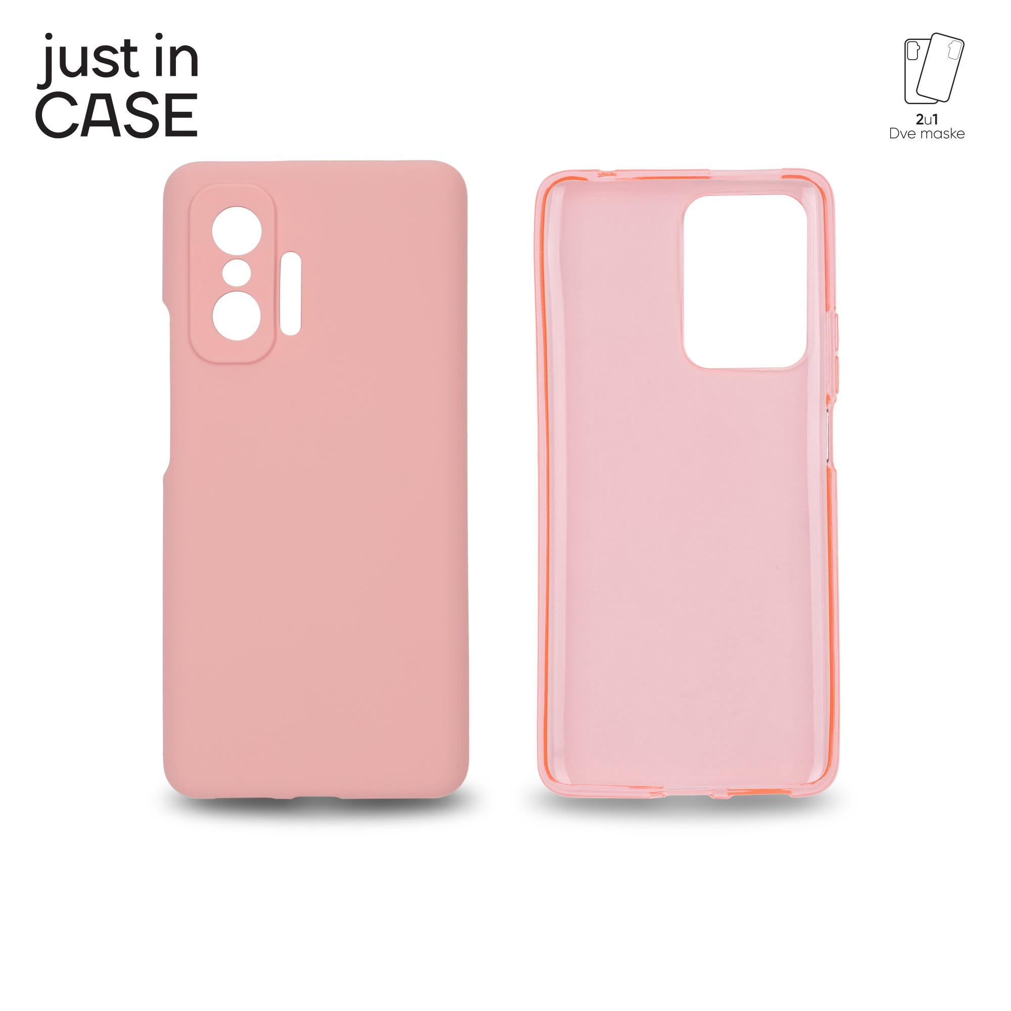 2u1 Extra case MIX paket PINK za Mi 11T/11T pro 128GB slika 1