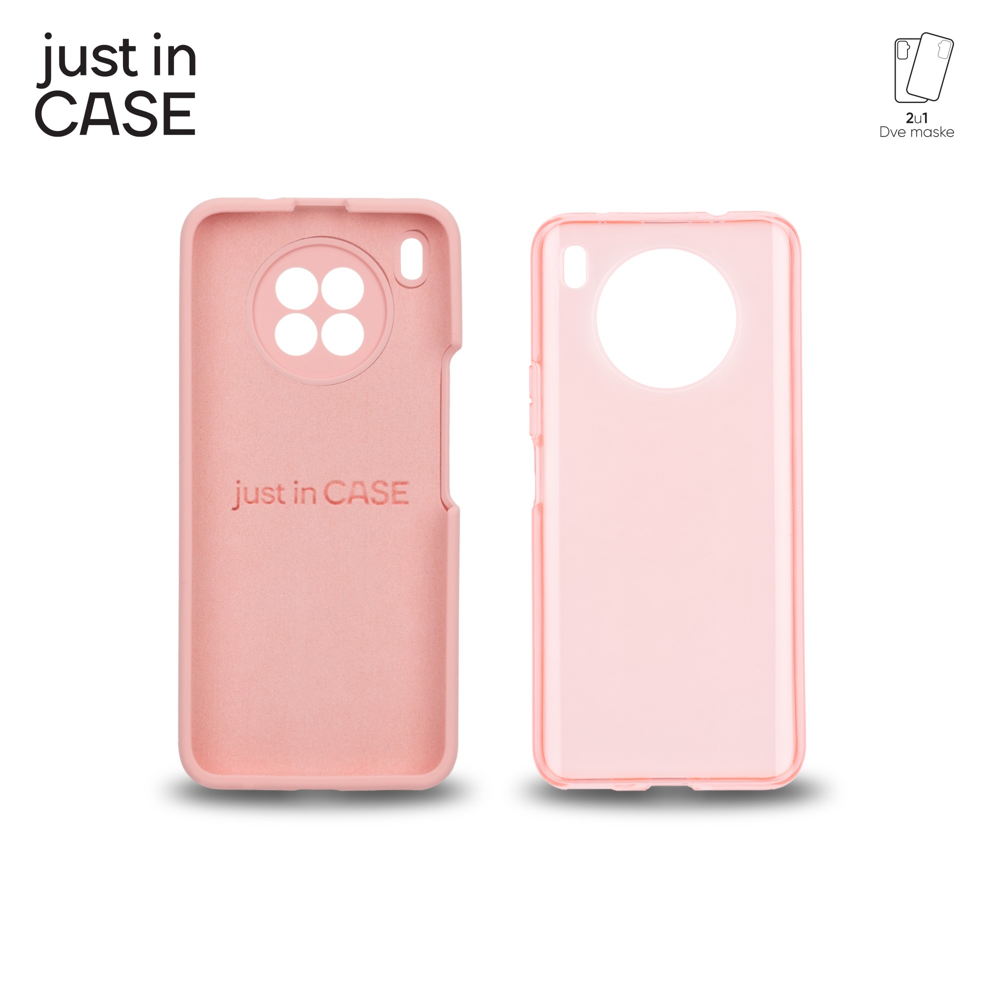 2u1 Extra case MIX paket PINK za Honor 50 Lite slika 4