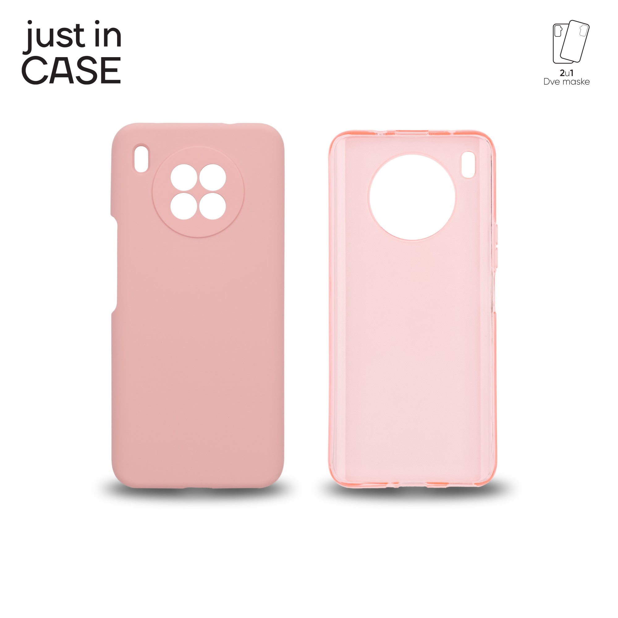 2u1 Extra case MIX paket PINK za Honor 50 Lite slika 1