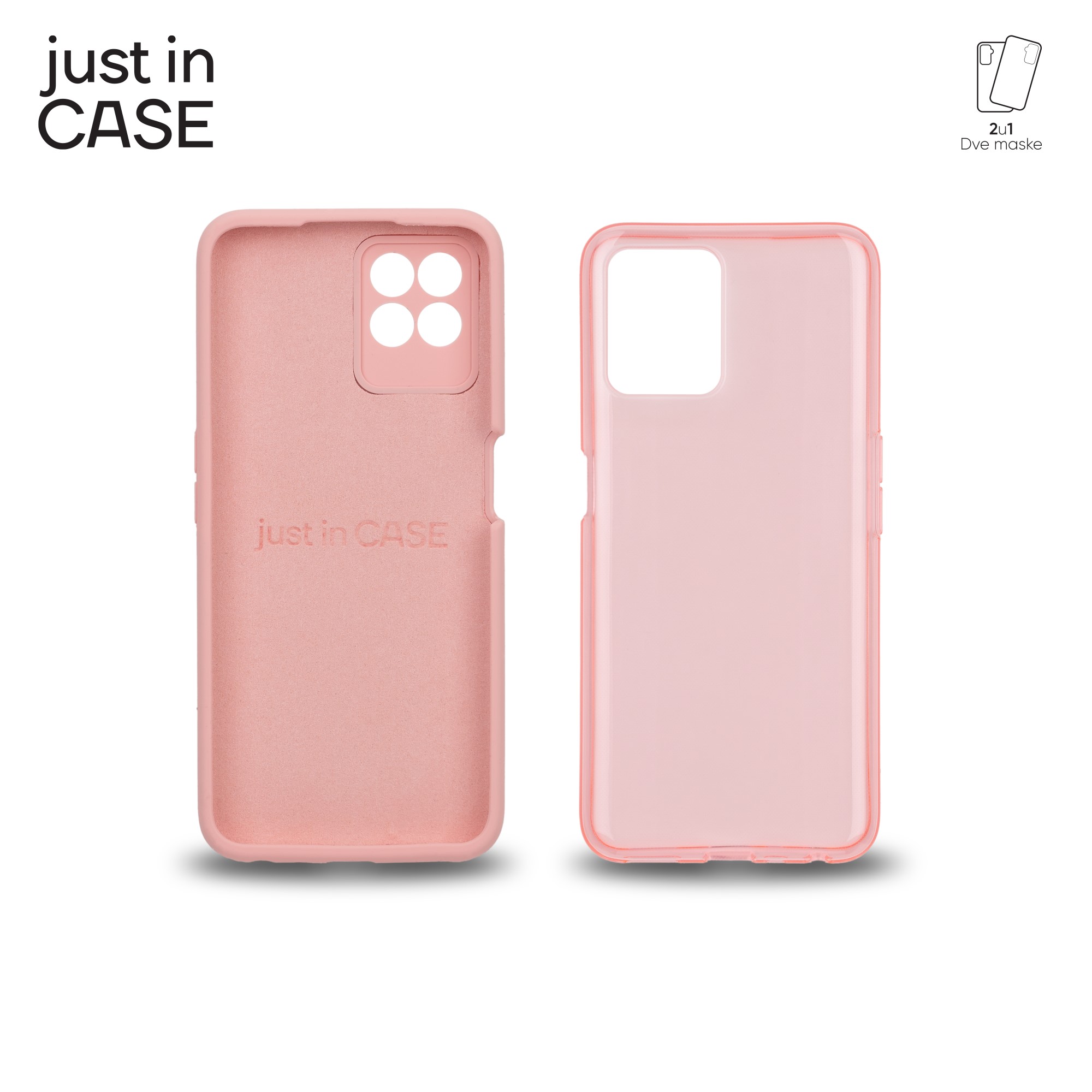 2u1 Extra case MIX paket PINK za Realme 8i slika 4