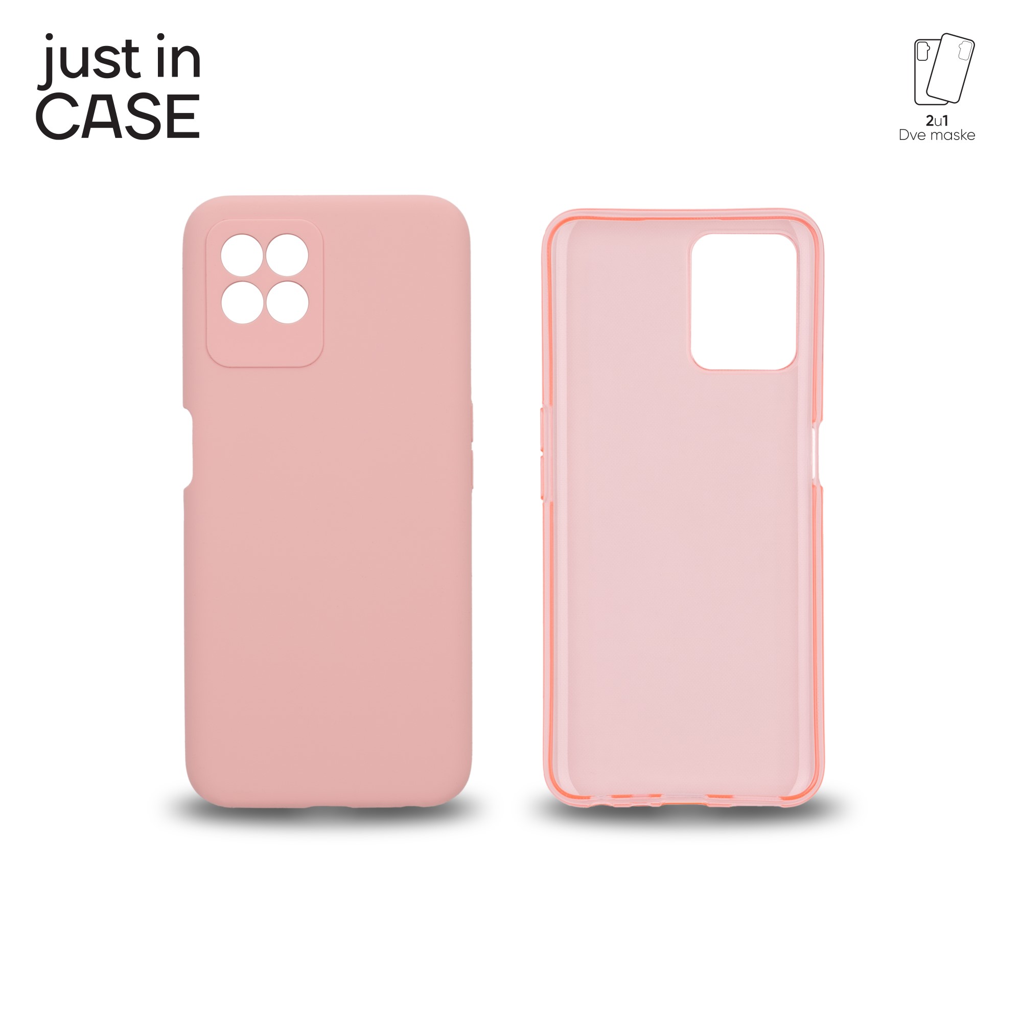 2u1 Extra case MIX paket PINK za Realme 8i slika 1