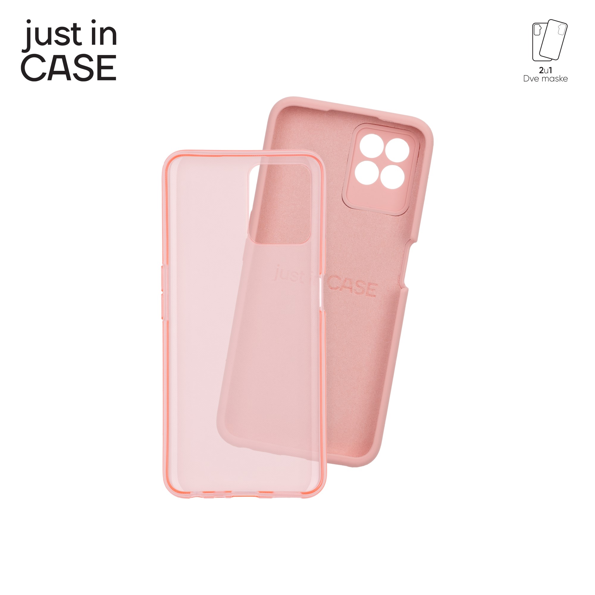 2u1 Extra case MIX paket PINK za Realme 8i slika 3