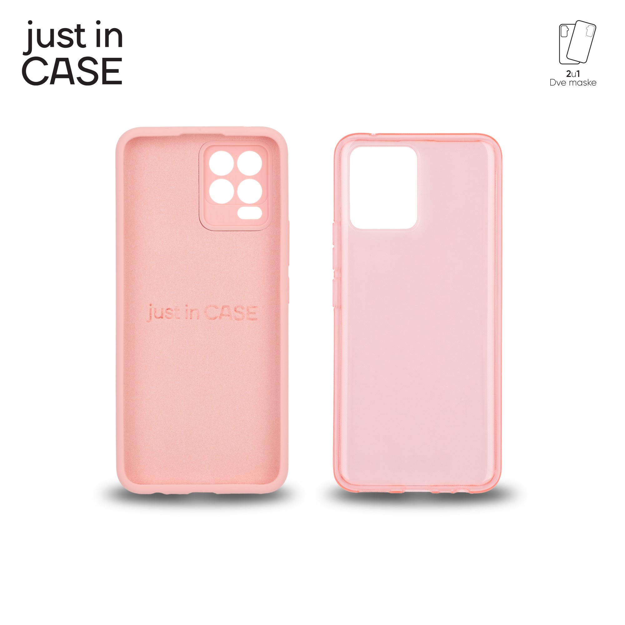 2u1 Extra case MIX paket PINK za Realme 8 slika 4