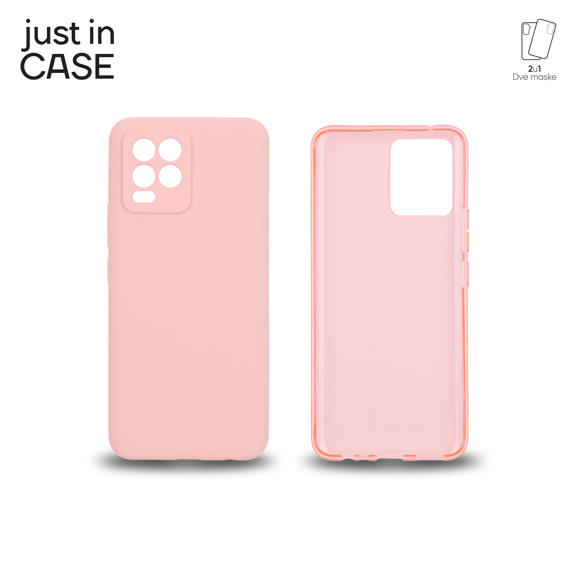 2u1 Extra case MIX paket PINK za Realme 8 slika 1