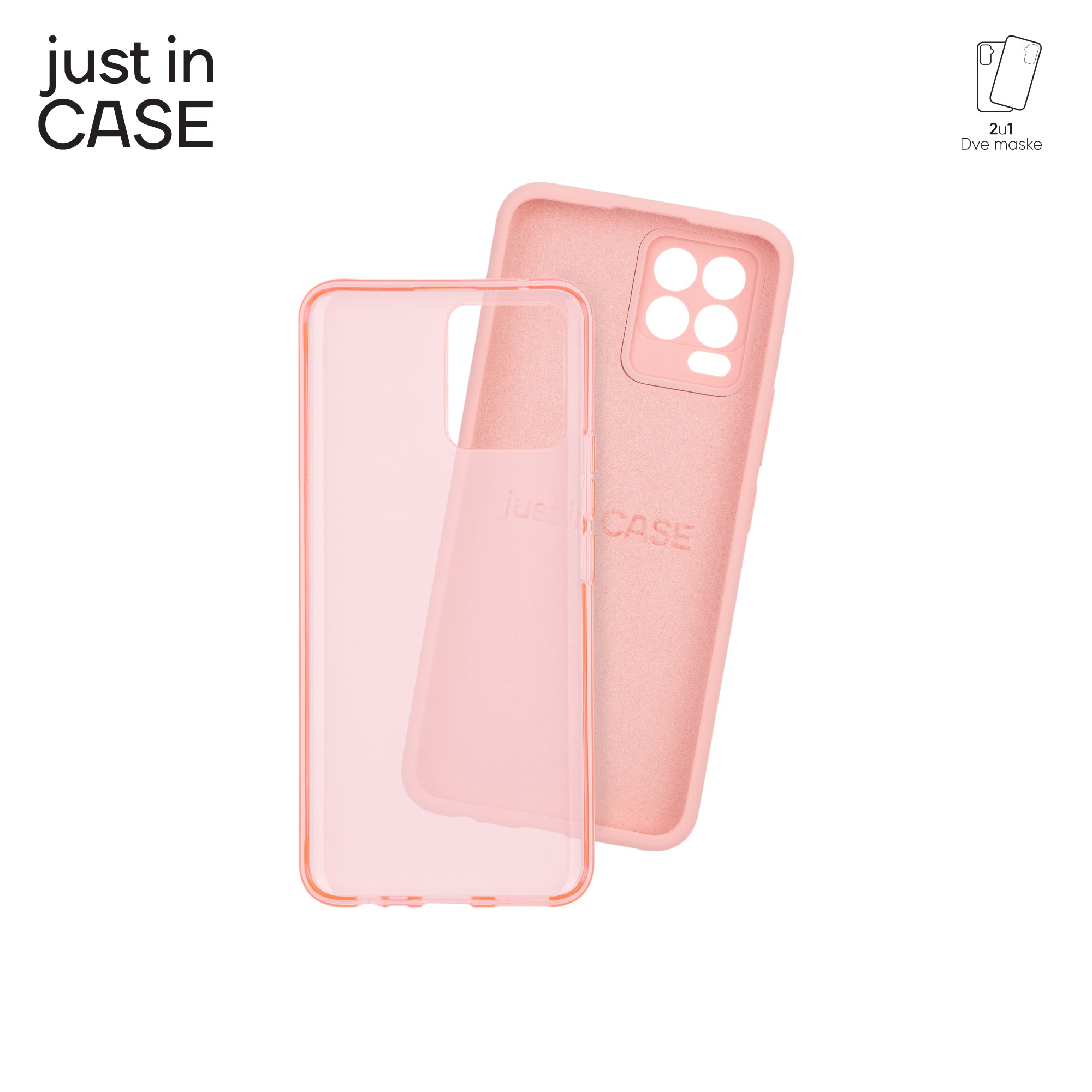 2u1 Extra case MIX paket PINK za Realme 8 slika 3