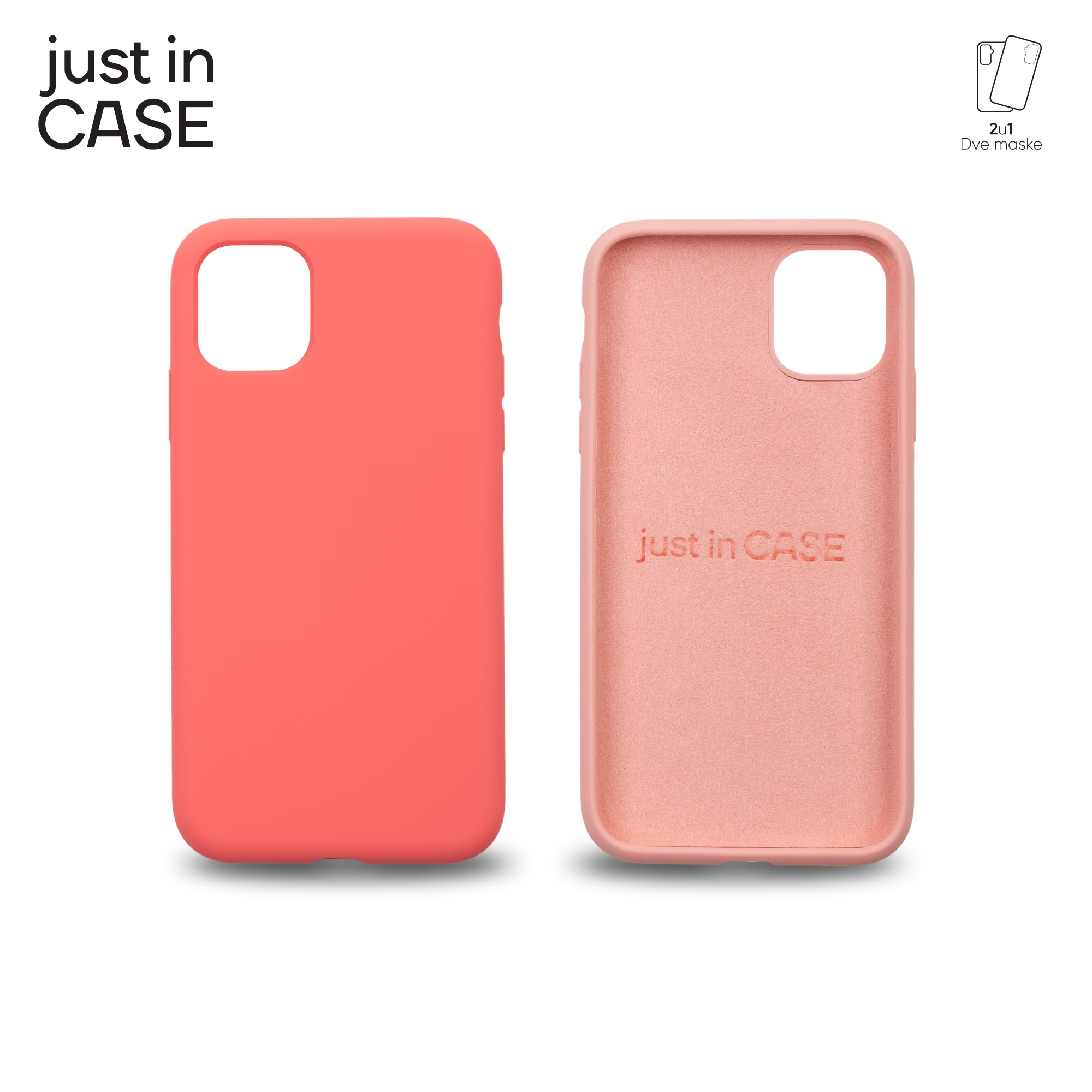 2u1 Extra case MIX PLUS paket PINK za iPhone 11 slika 1