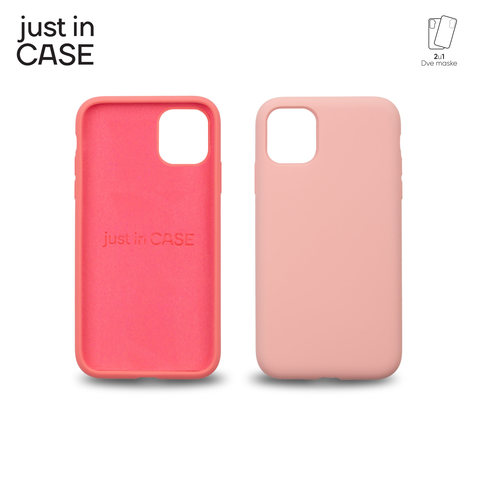 2u1 Extra case MIX PLUS paket PINK za iPhone 11 slika 3