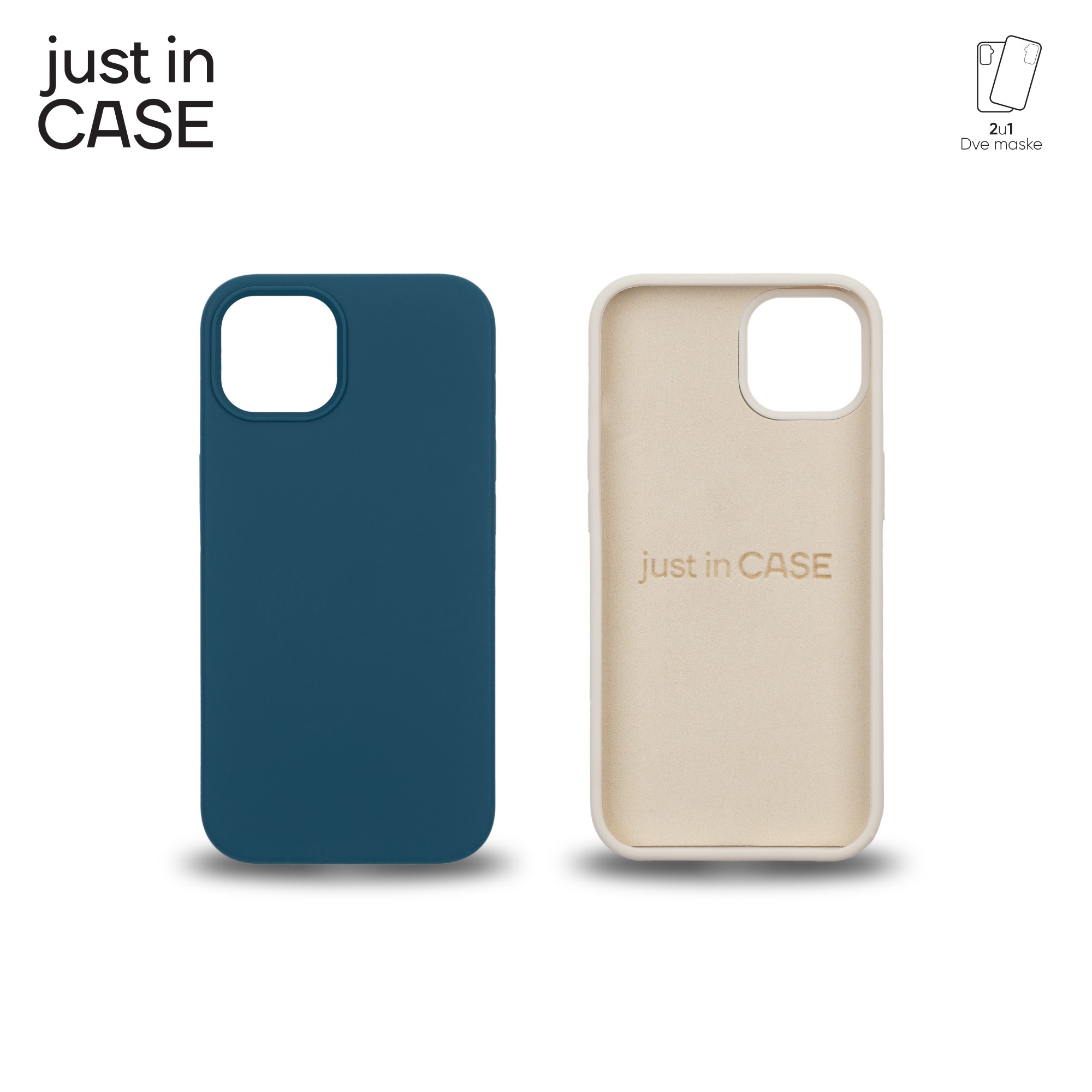 2u1 Extra case MIX PLUS paket PLAVI za iPhone 13 slika 1