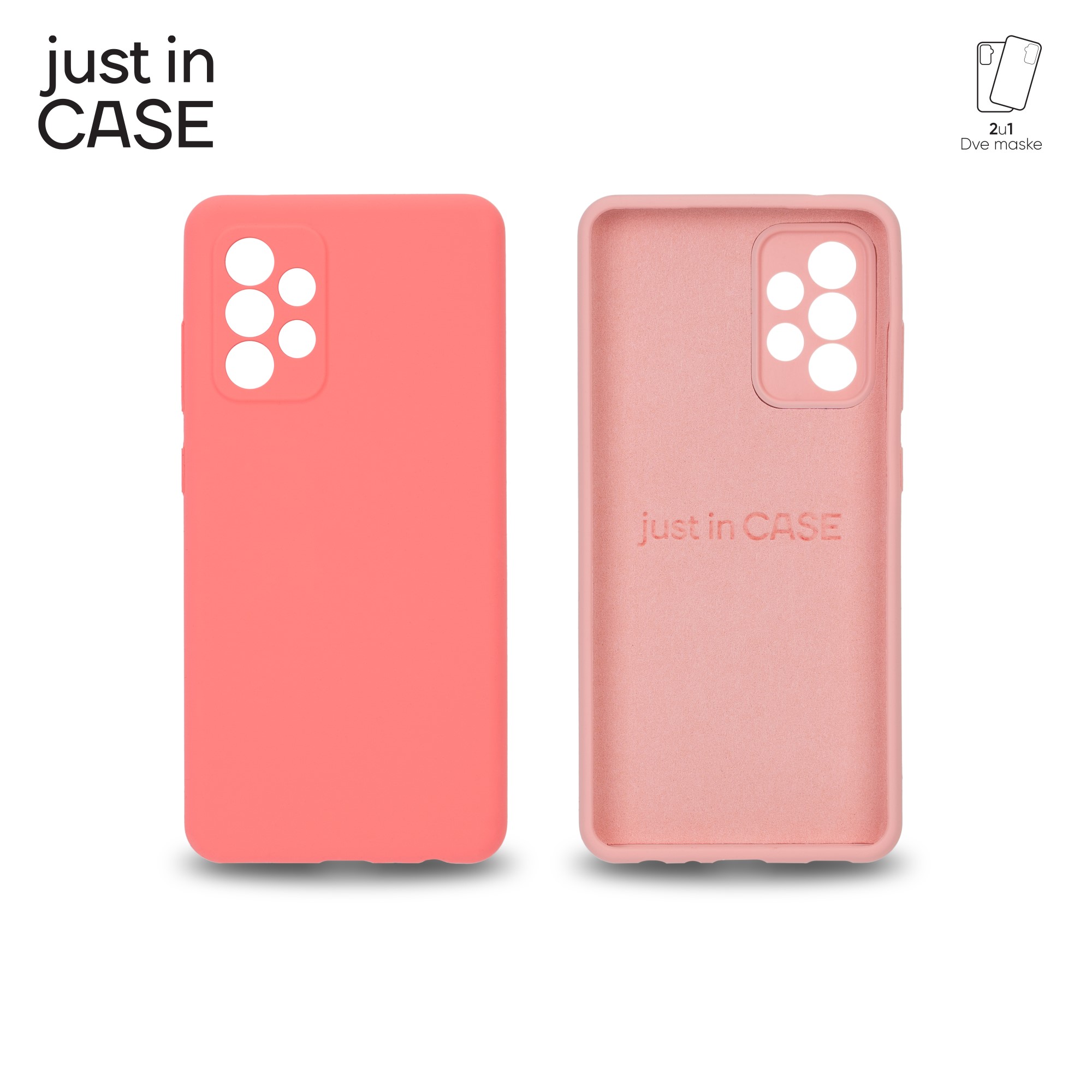 2u1 Extra case MIX PLUS paket PINK za Samsung A52S 5G slika 1