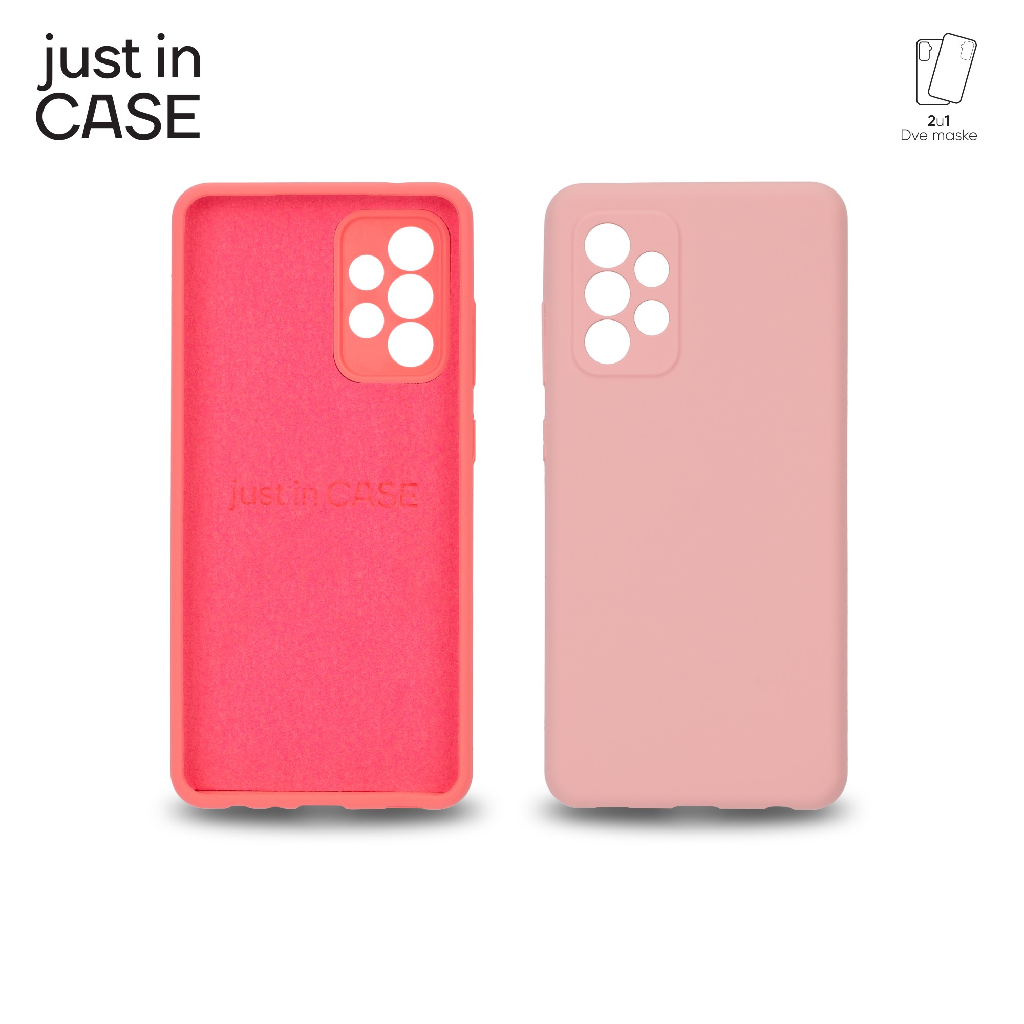 2u1 Extra case MIX PLUS paket PINK za Samsung A52S 5G slika 4