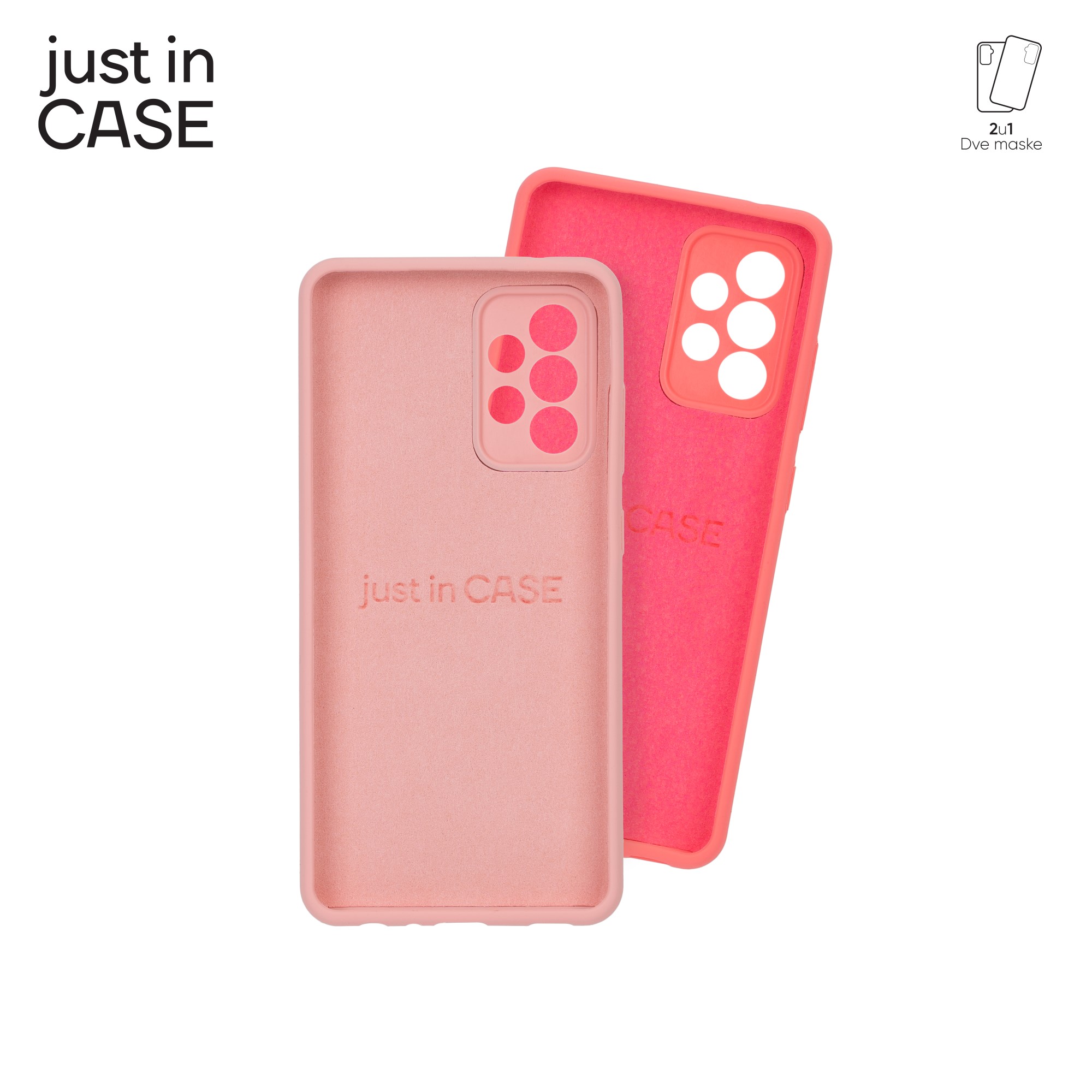 2u1 Extra case MIX PLUS paket PINK za Samsung A52S 5G slika 3