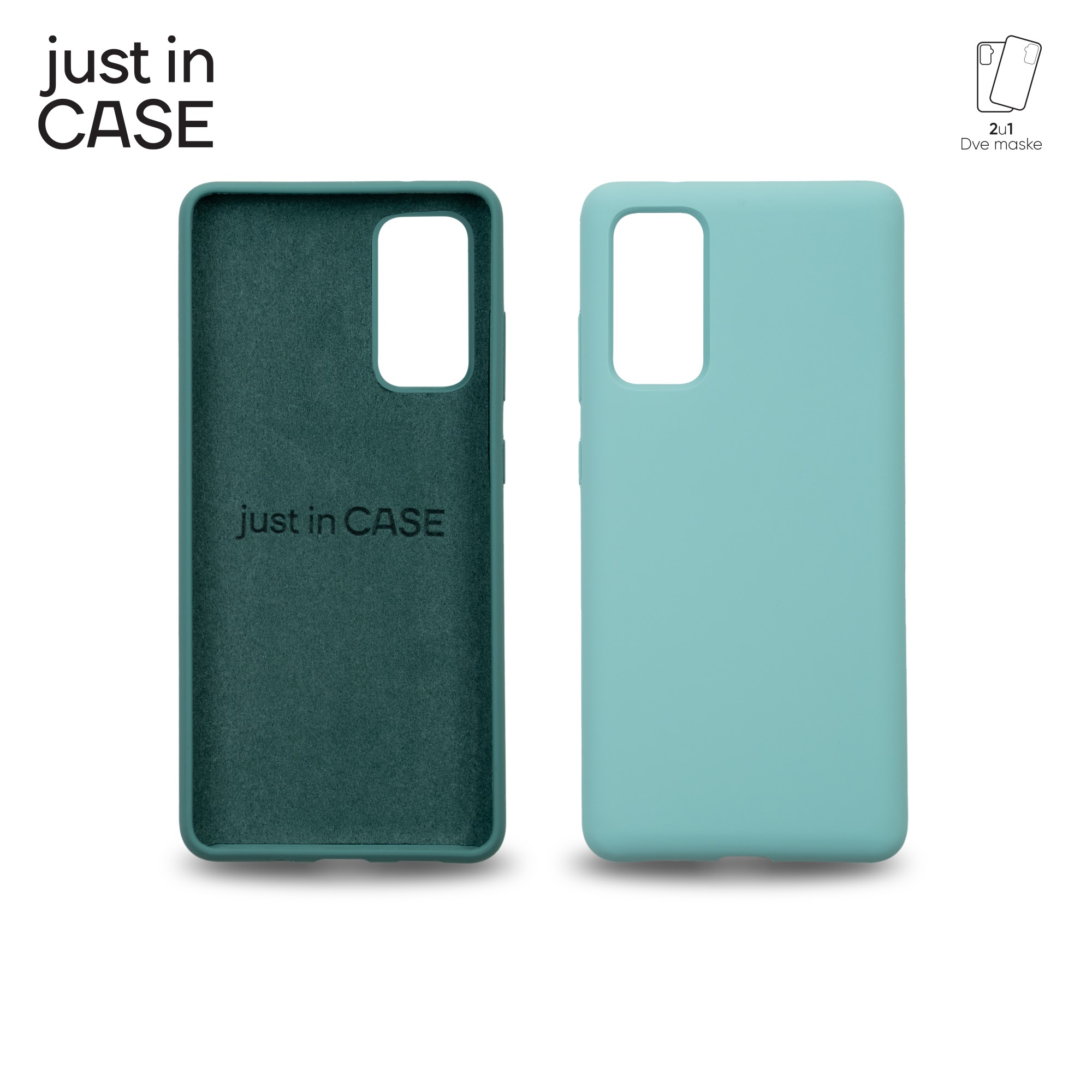 2u1 Extra case MIX PLUS paket ZELENI za Samsung S20FE slika 4