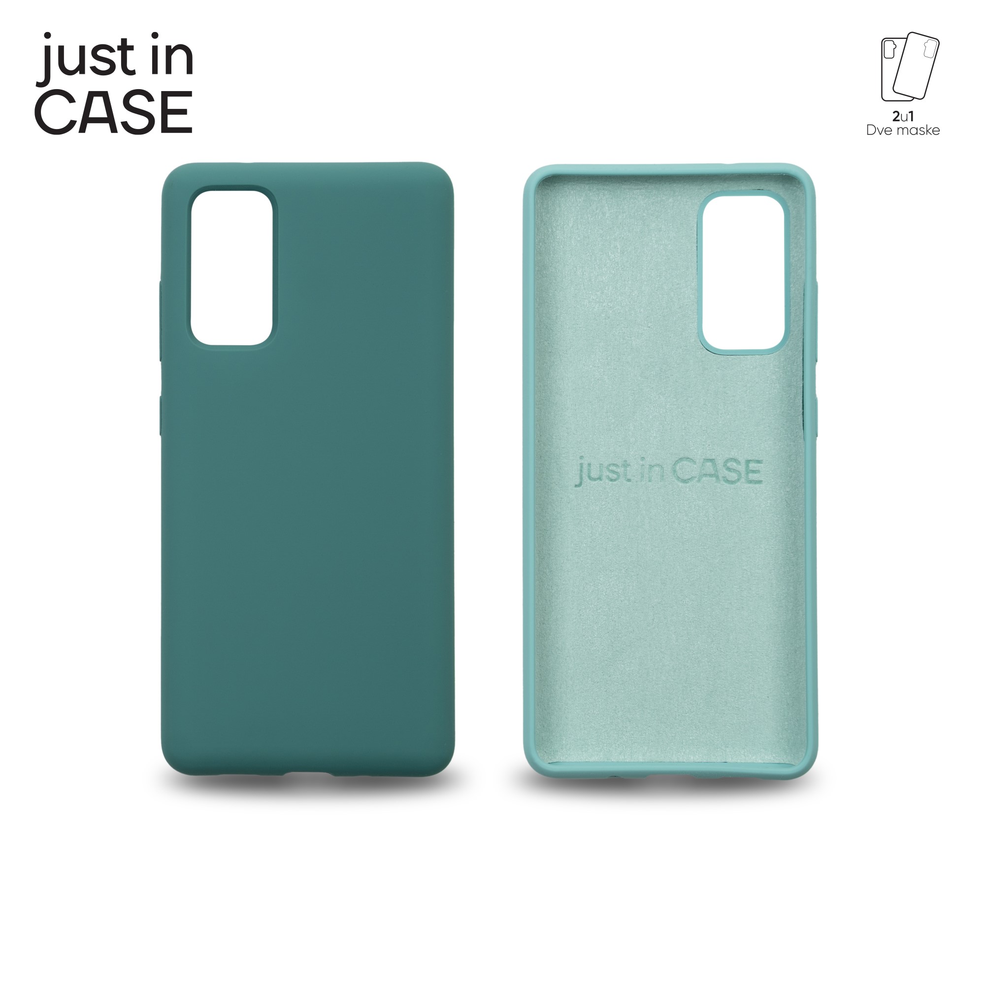 2u1 Extra case MIX PLUS paket ZELENI za Samsung S20FE slika 1