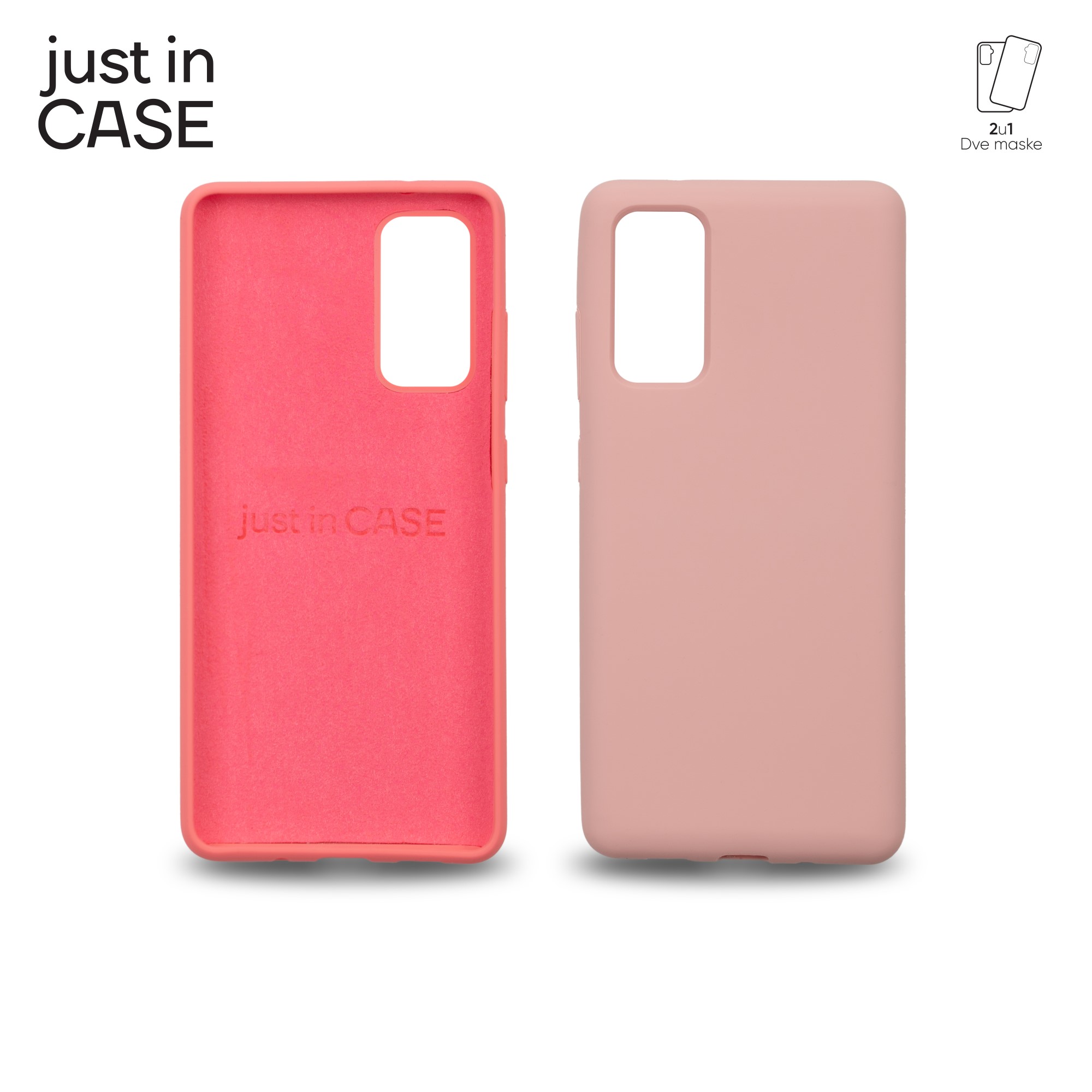 2u1 Extra case MIX PLUS paket PINK za Samsung S20FE slika 4