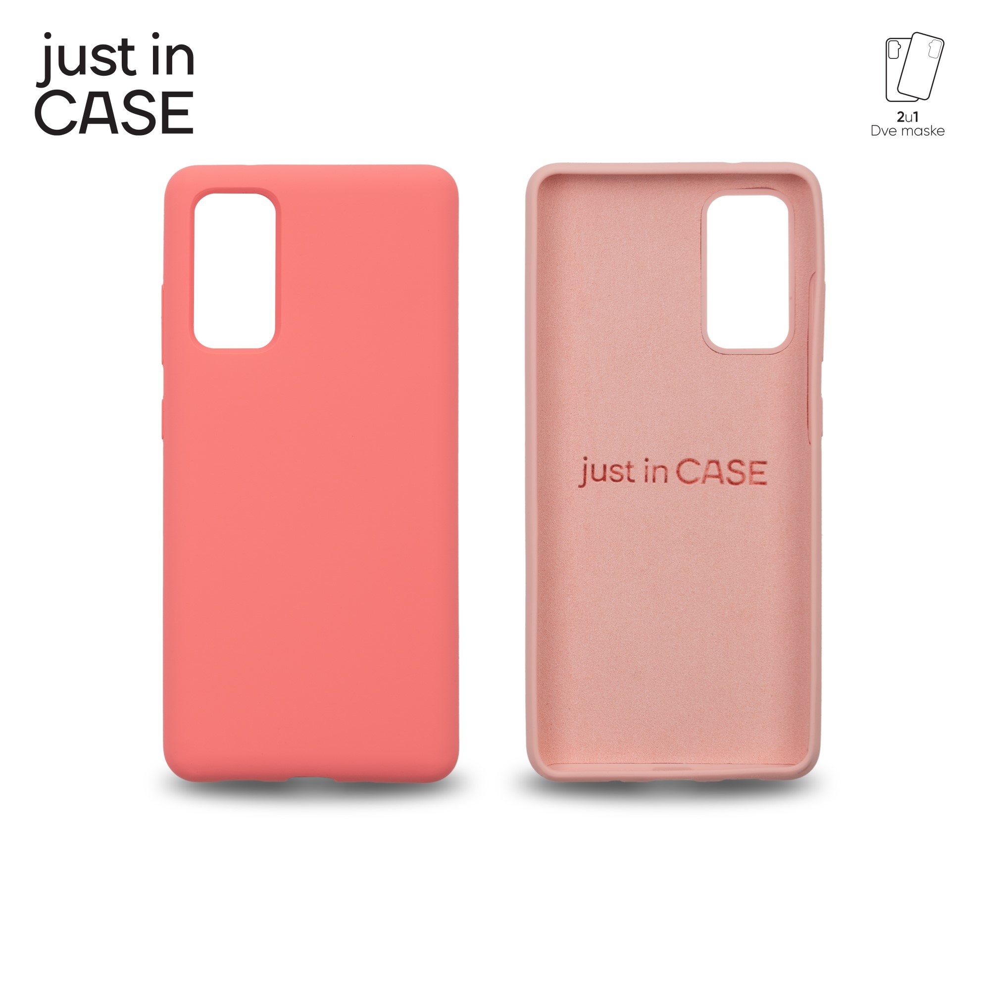 2u1 Extra case MIX PLUS paket PINK za Samsung S20FE slika 1