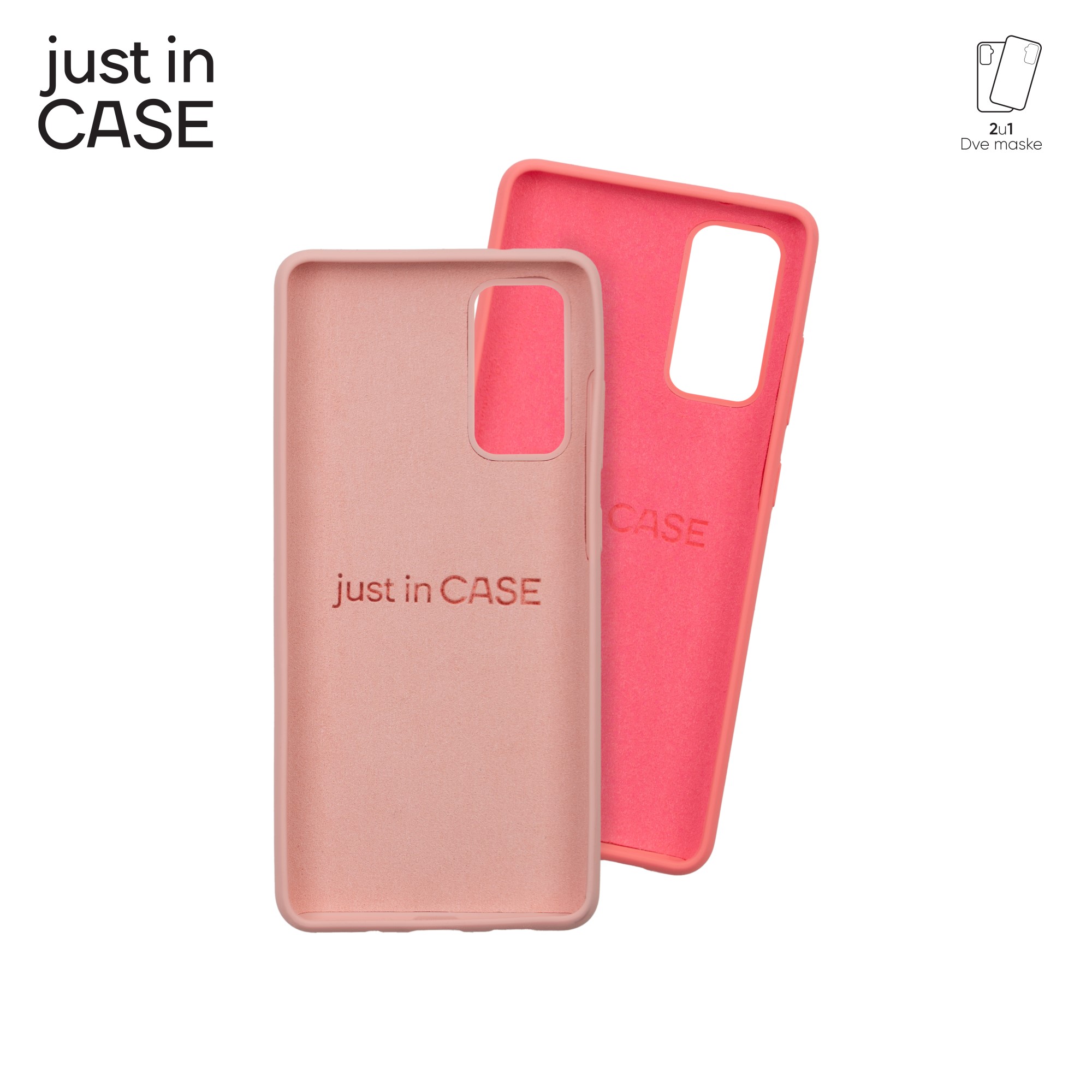 2u1 Extra case MIX PLUS paket PINK za Samsung S20FE slika 3