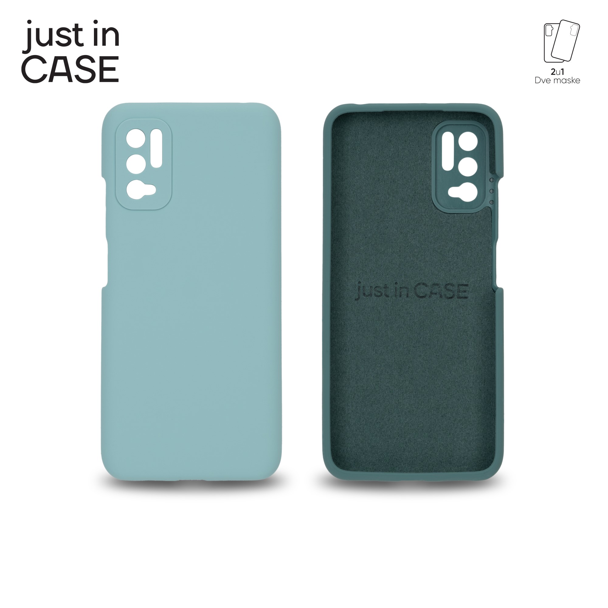 2u1 Extra case MIX PLUS paket ZELENI za Redmi Note 10 5G slika 1