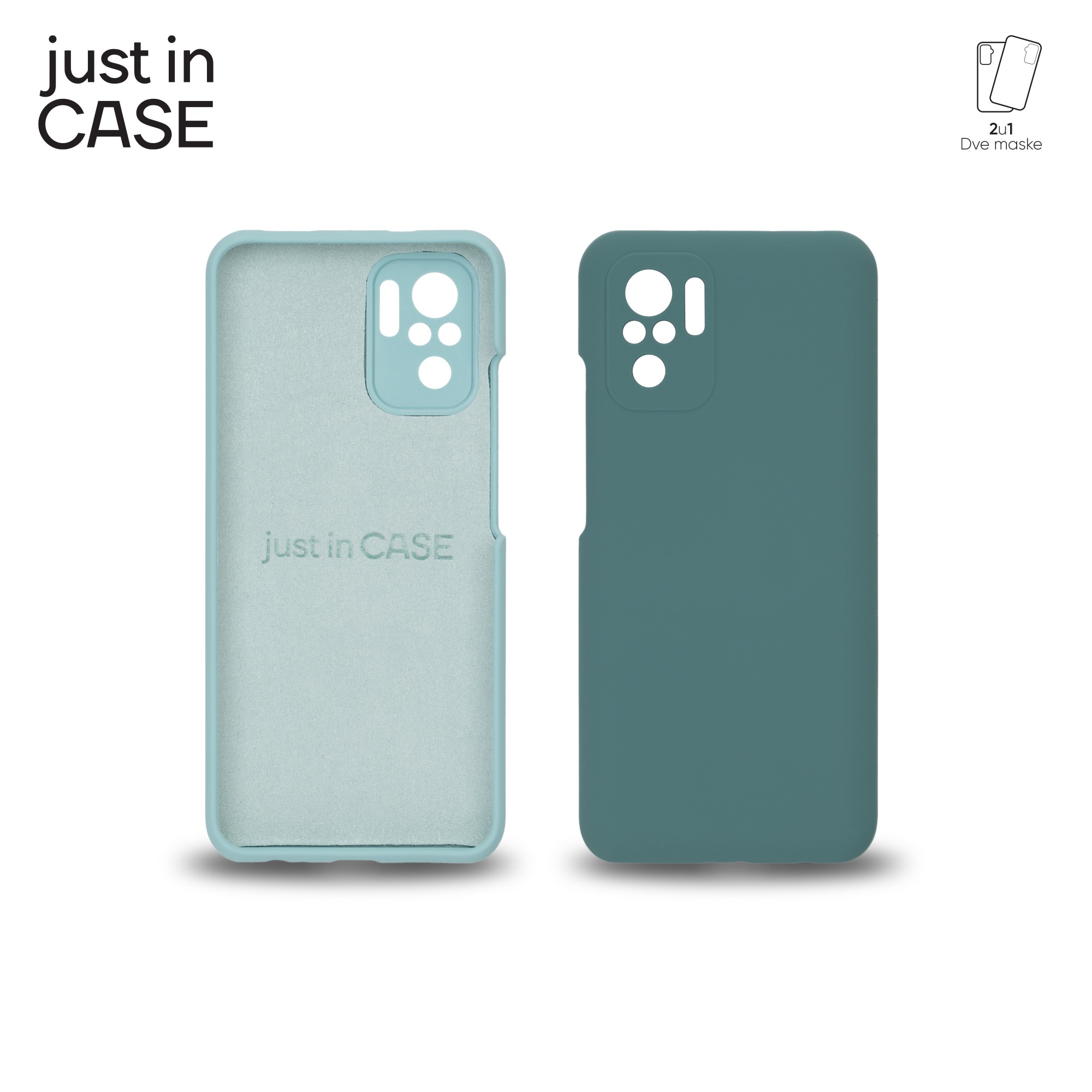 2u1 Extra case MIX PLUS paket ZELENI za Redmi Note 10s slika 4