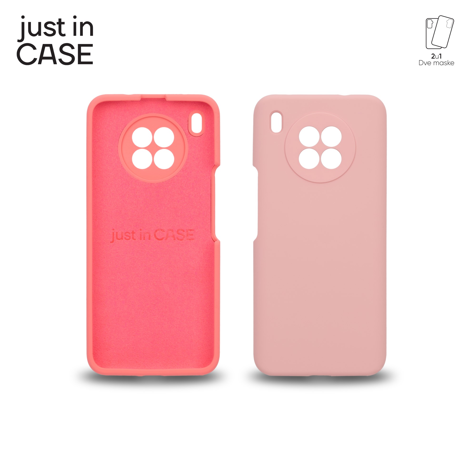 2u1 Extra case MIX PLUS paket PINK za Honor 50 Lite slika 3