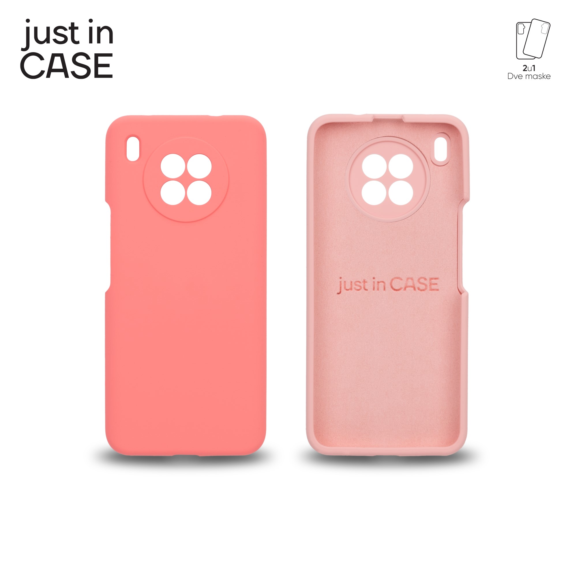 2u1 Extra case MIX PLUS paket PINK za Honor 50 Lite slika 1