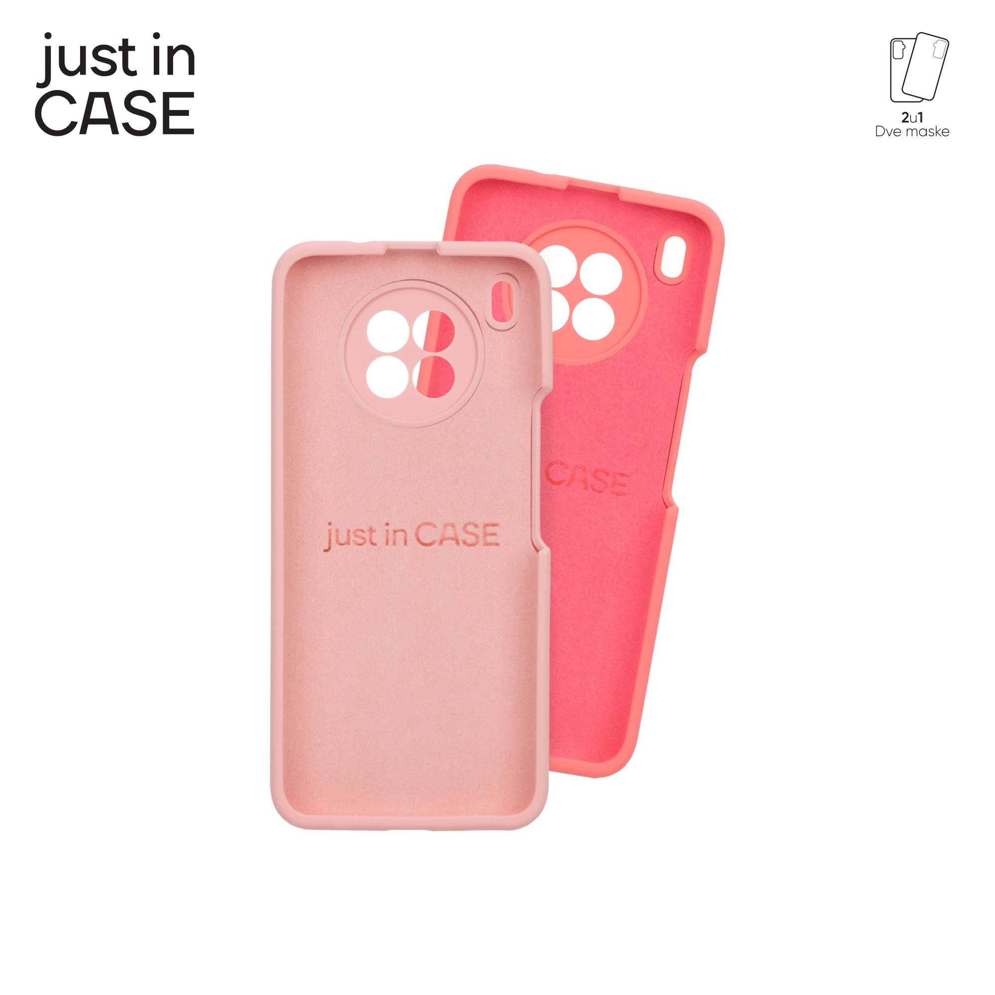 2u1 Extra case MIX PLUS paket PINK za Honor 50 Lite slika 4