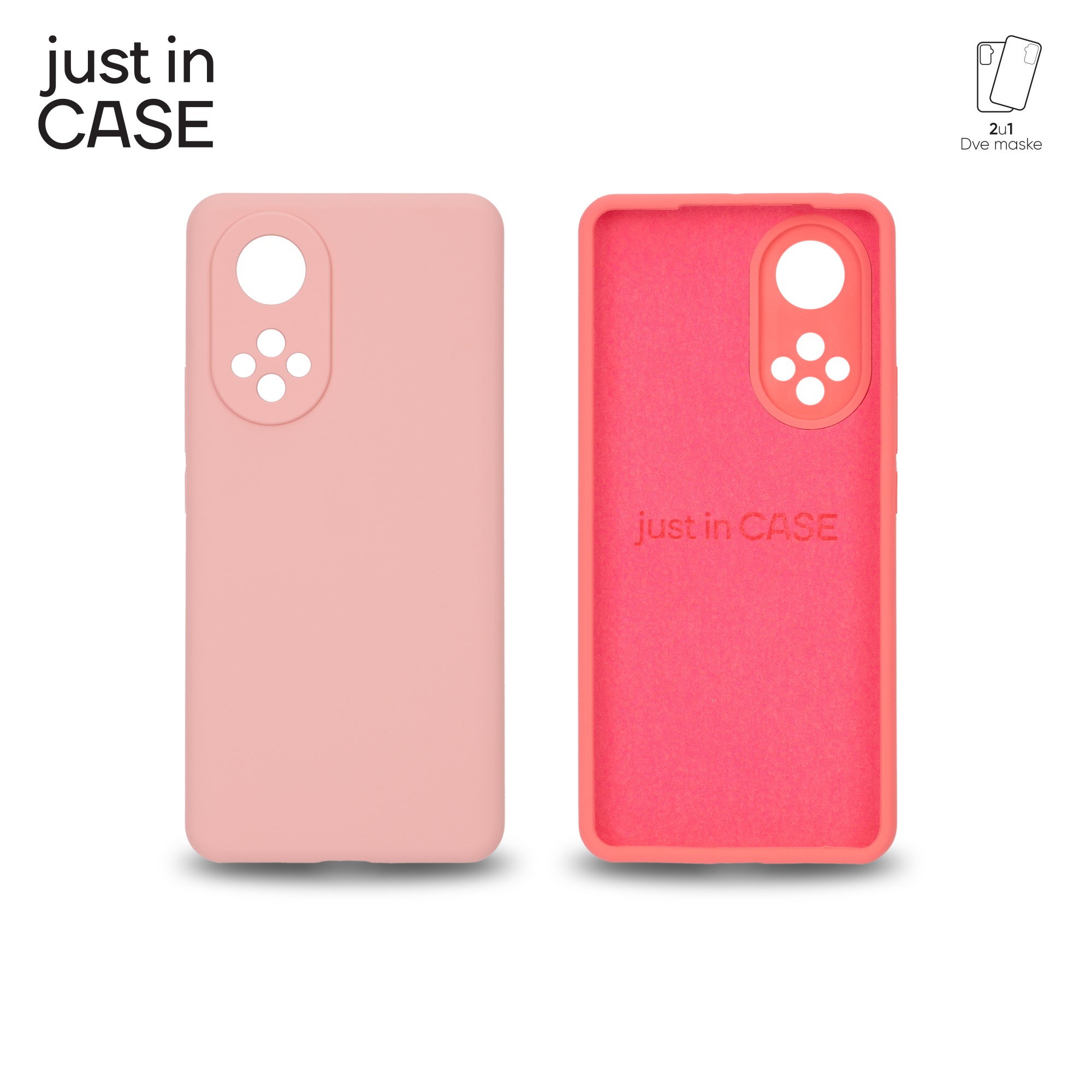 2u1 Extra case MIX PLUS paket PINK za Honor 50 slika 1