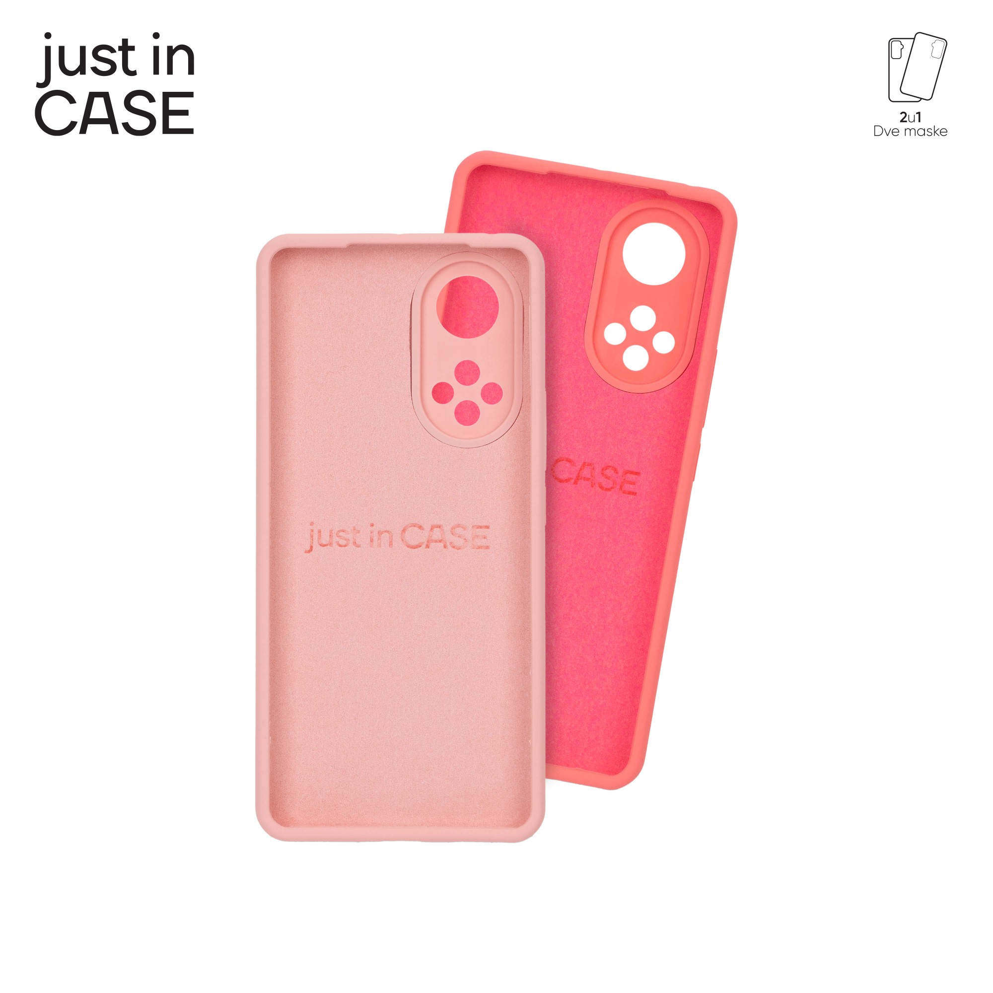 2u1 Extra case MIX PLUS paket PINK za Honor 50 slika 3