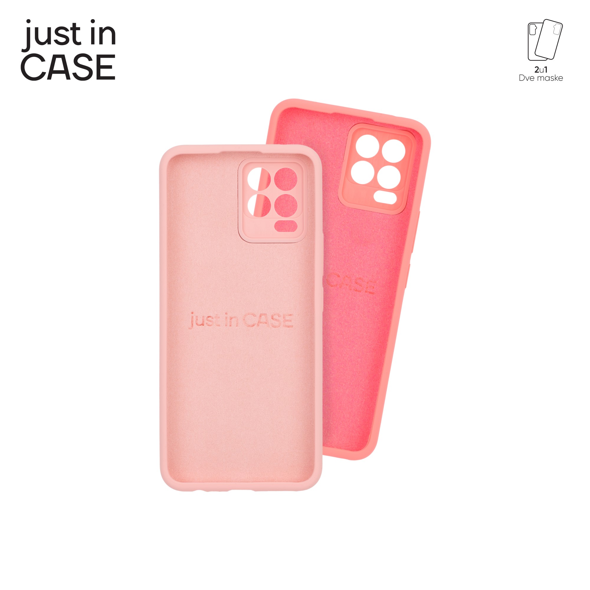 2u1 Extra case MIX PLUS paket PINK za Realme 8 slika 3