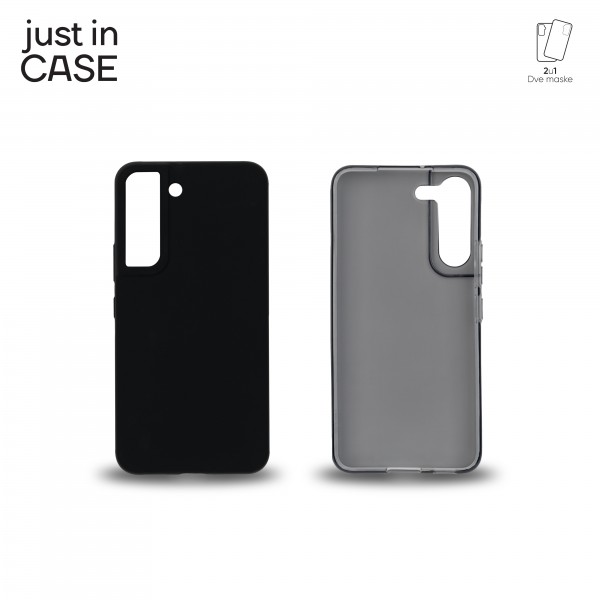 2u1 Extra case MIX paket CRNI za Samsung S22 slika 1