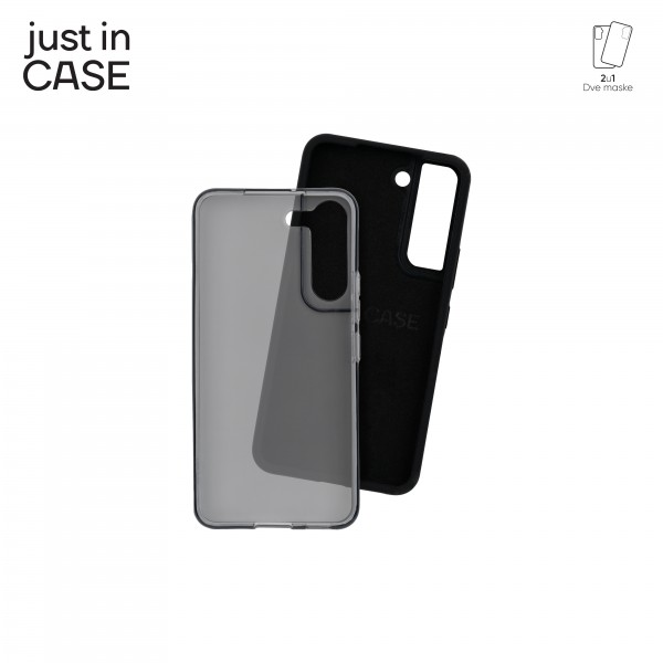 2u1 Extra case MIX paket CRNI za Samsung S22 slika 3