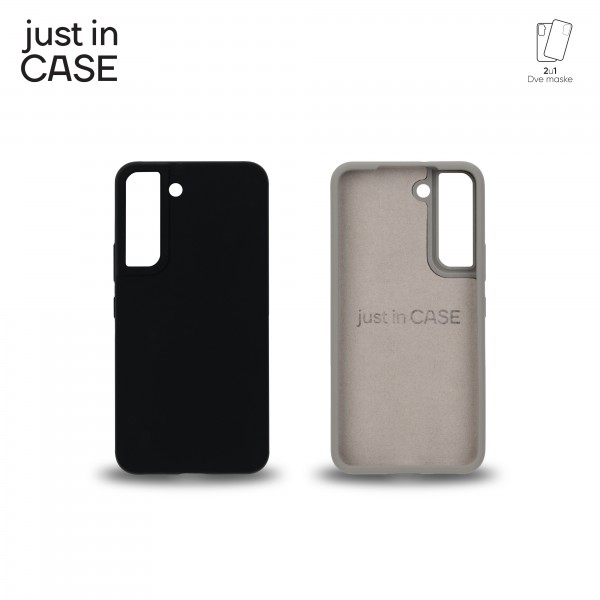 2u1 Extra case MIX PLUS paket CRNI za Samsung S22 slika 1