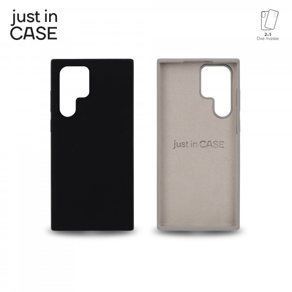 2u1 Extra case MIX PLUS paket CRNI za Samsung S22 Ultra slika 1