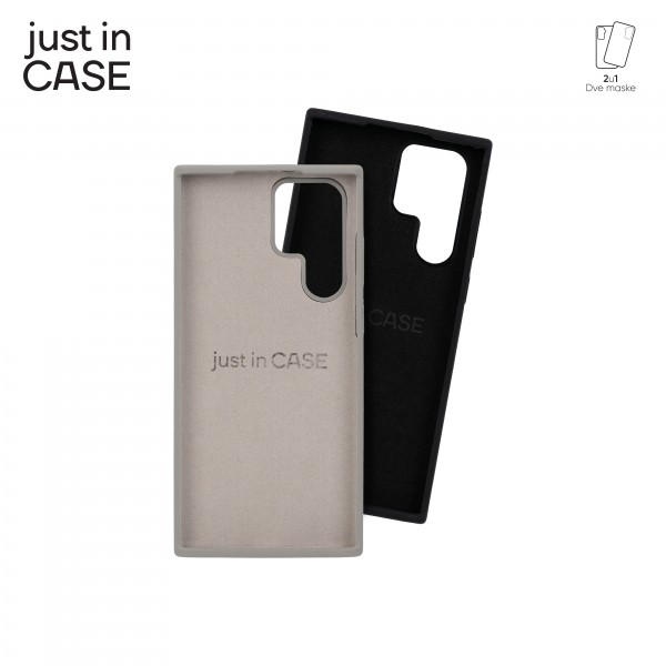 2u1 Extra case MIX PLUS paket CRNI za Samsung S22 Ultra slika 4