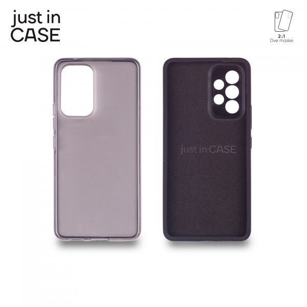 2u1 Extra case MIX paket CRNI za Samsung A53 5G slika 1