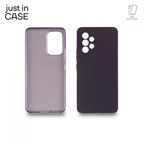 2u1 Extra case MIX paket CRNI za Samsung A53 5G slika 4