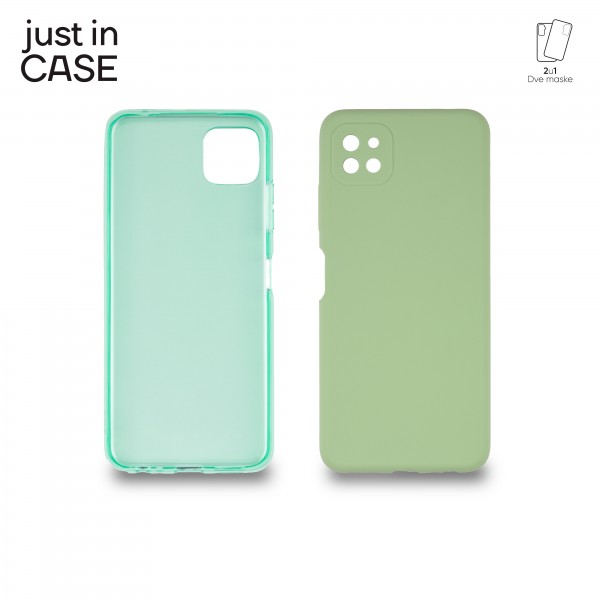 2u1 Extra case MIX paket ZELENI za Samsung A22 slika 3