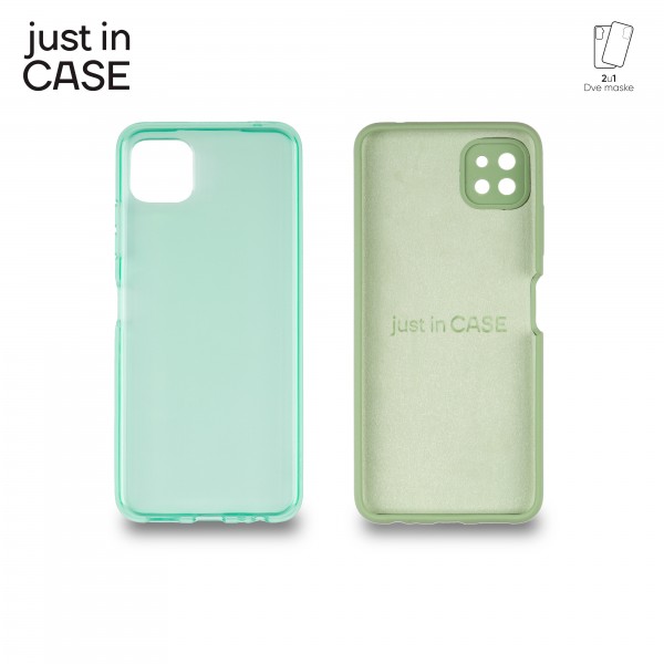 2u1 Extra case MIX paket ZELENI za Samsung A22 slika 1